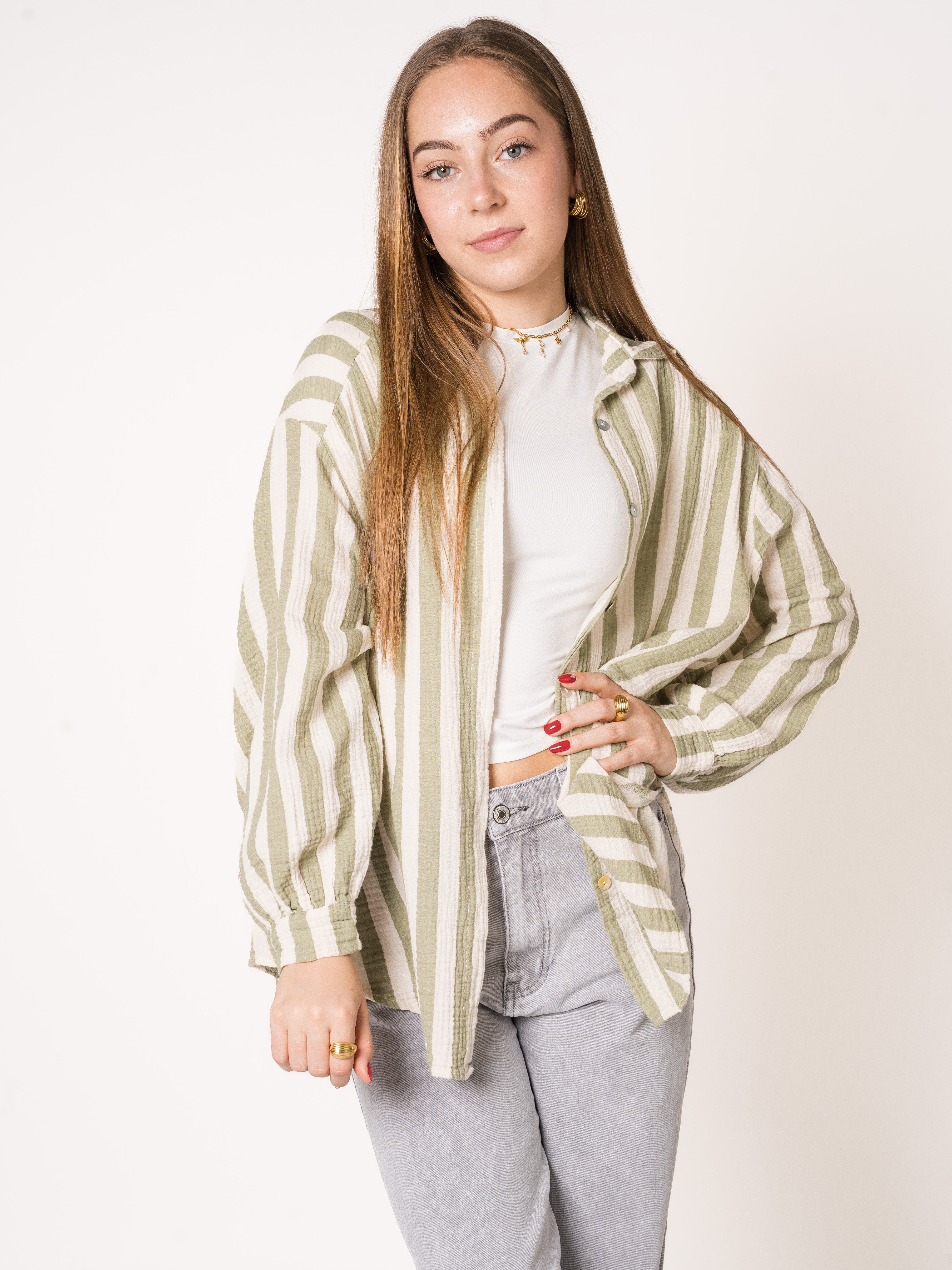 Liesl | Oversize Musselinbluse