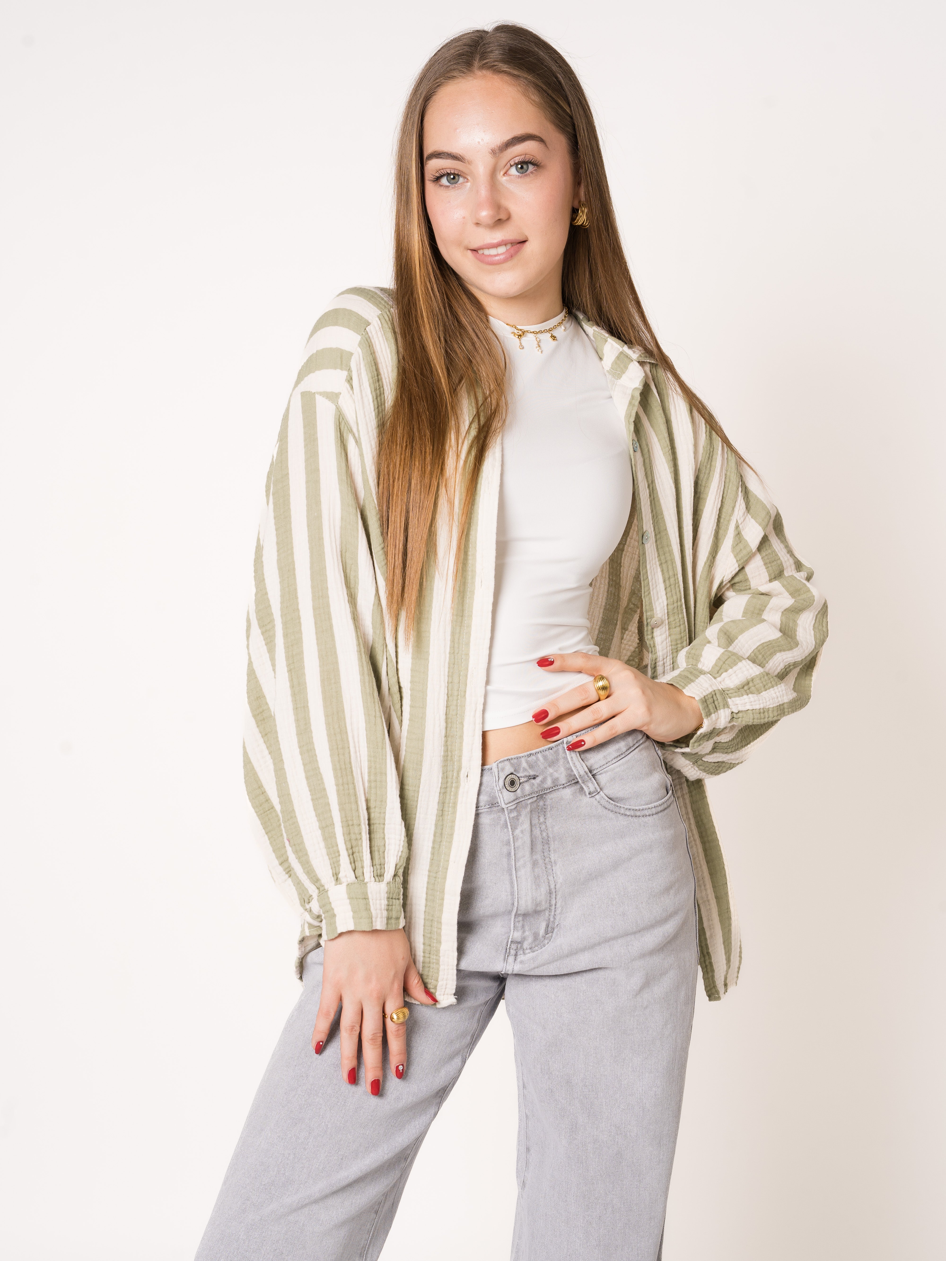 Liesl | Oversize Musselinbluse