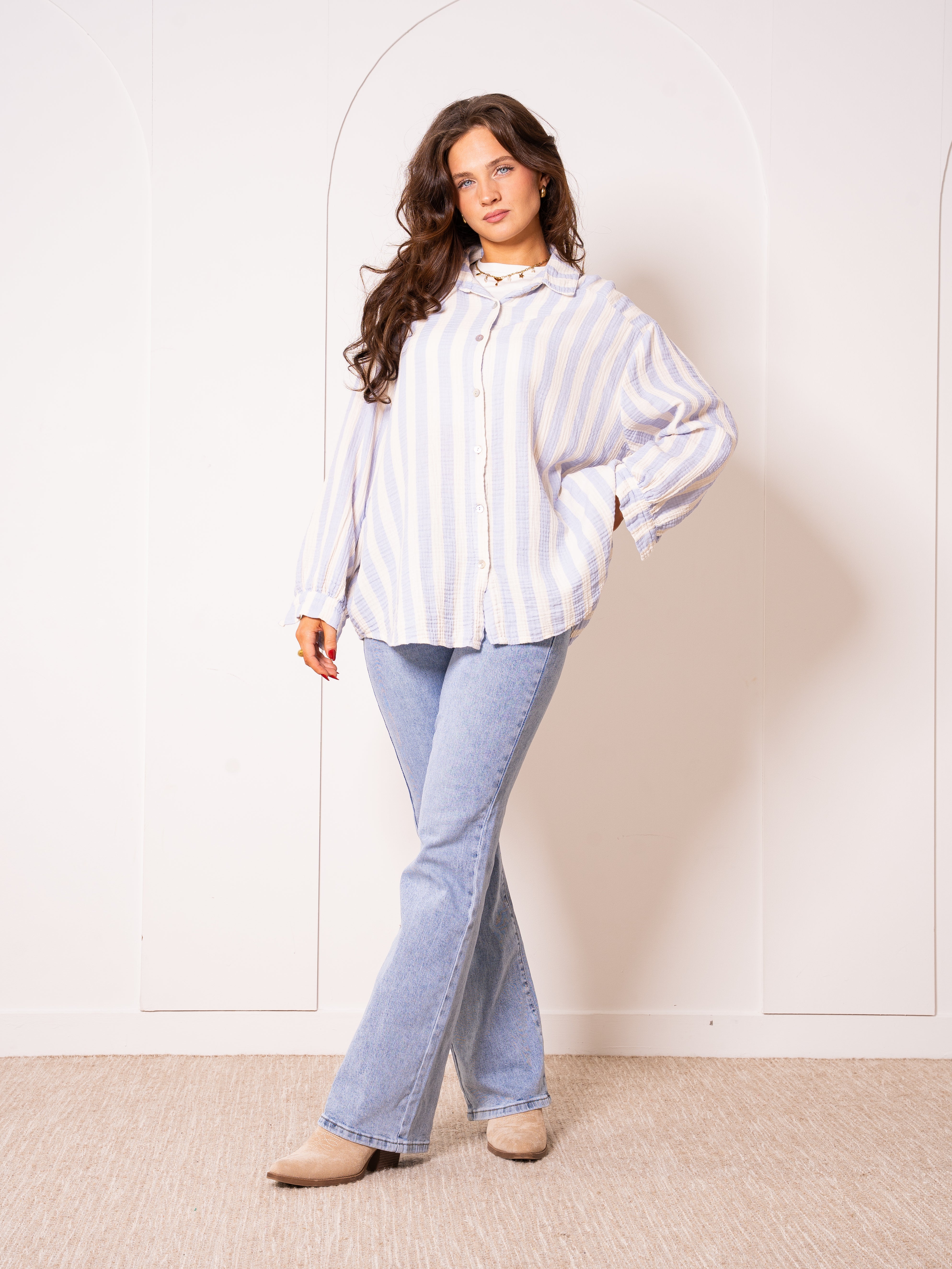 Liesl | Oversize Musselinbluse