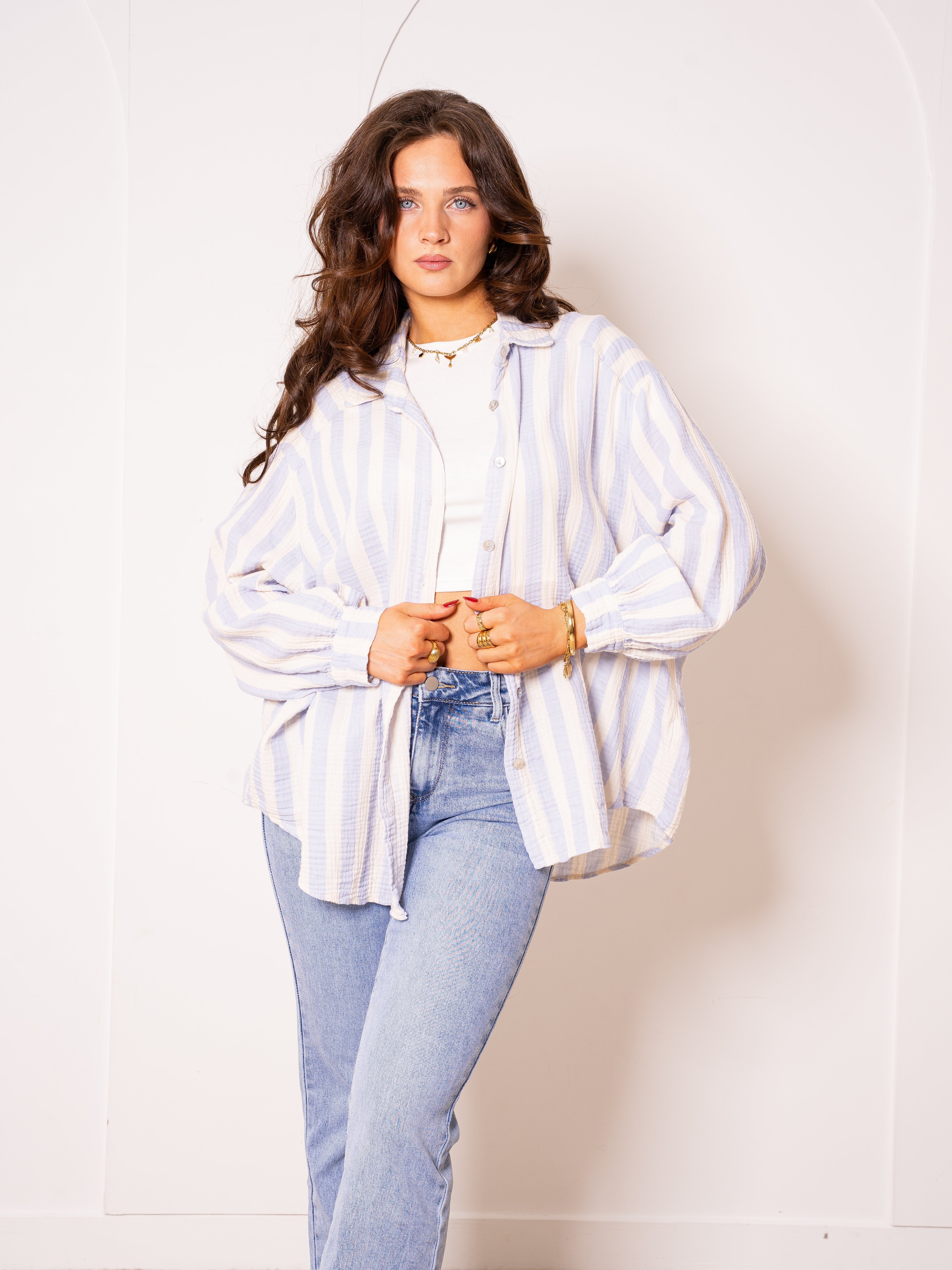 Liesl | Oversize Musselinbluse
