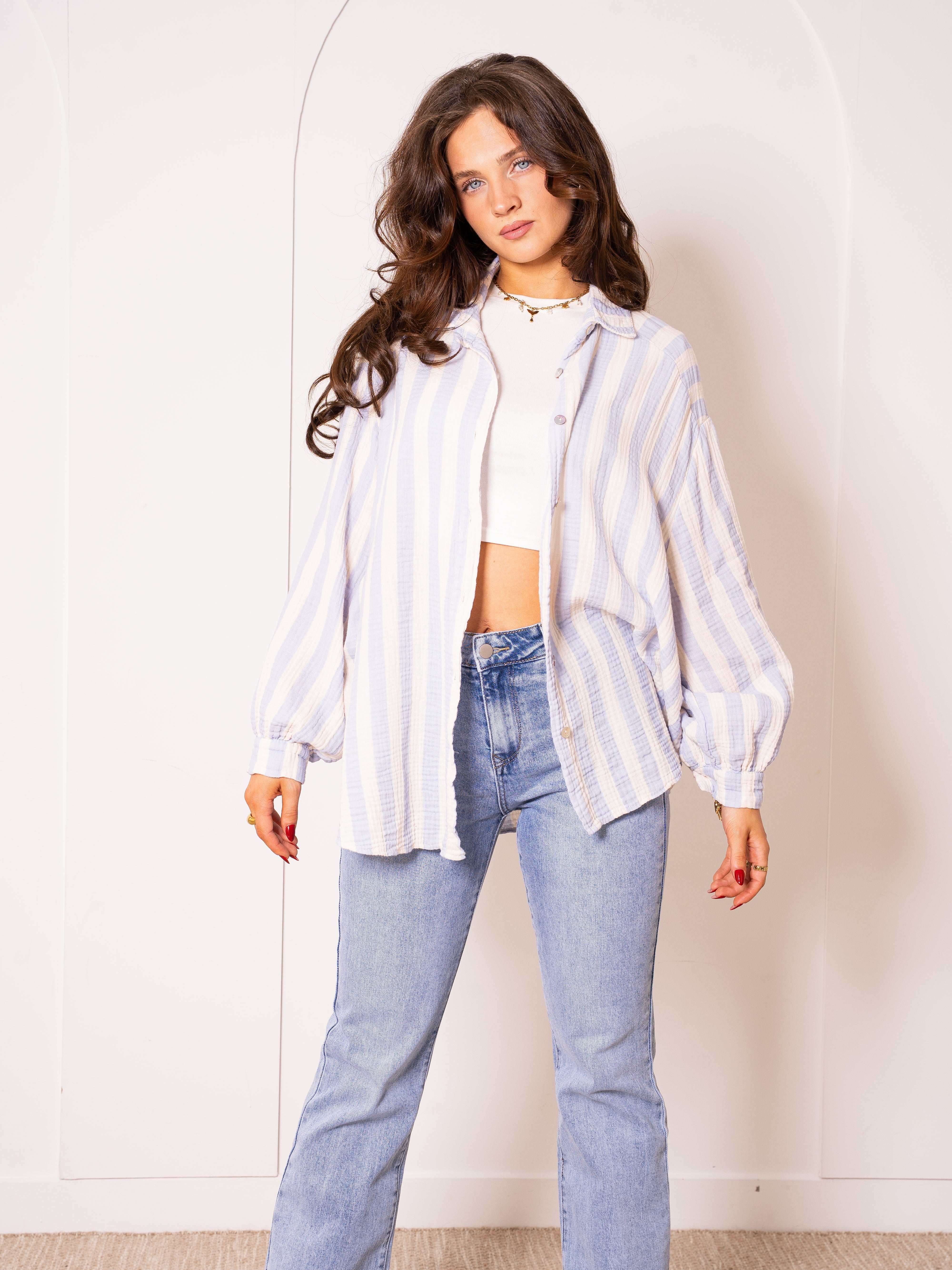 Liesl | Oversize Musselinbluse