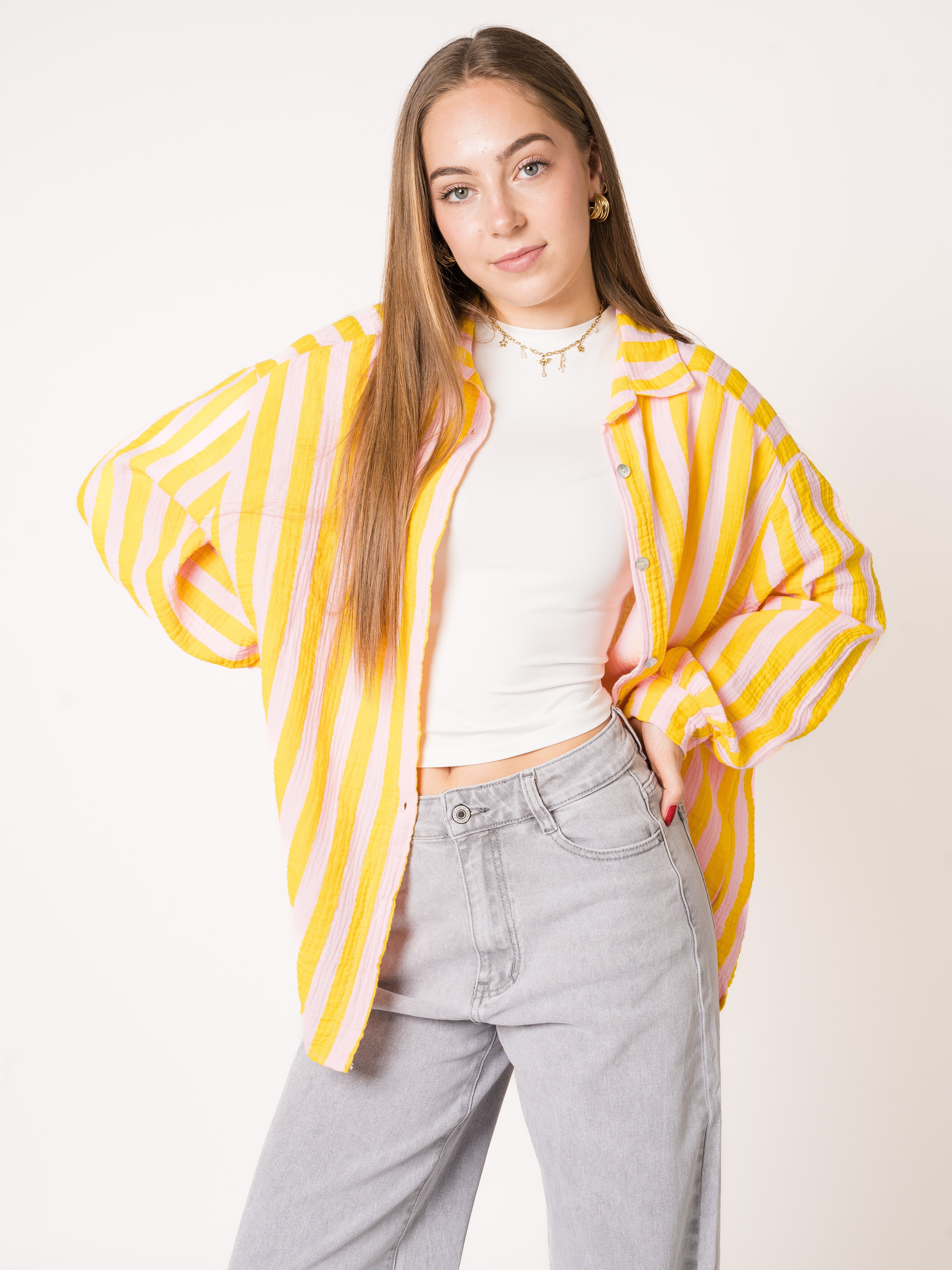 Liesl | Oversize Musselinbluse