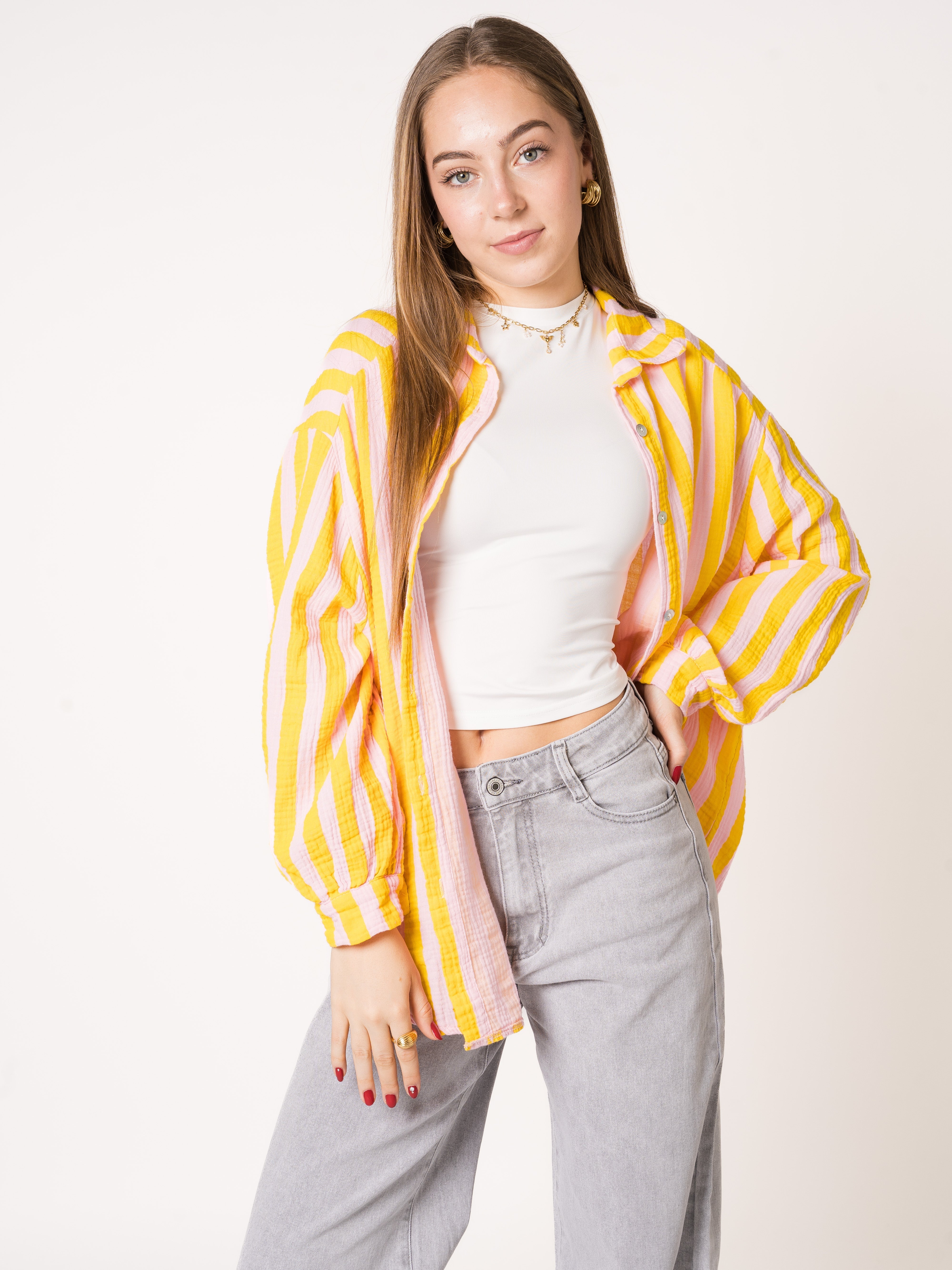 Liesl | Oversize Musselinbluse