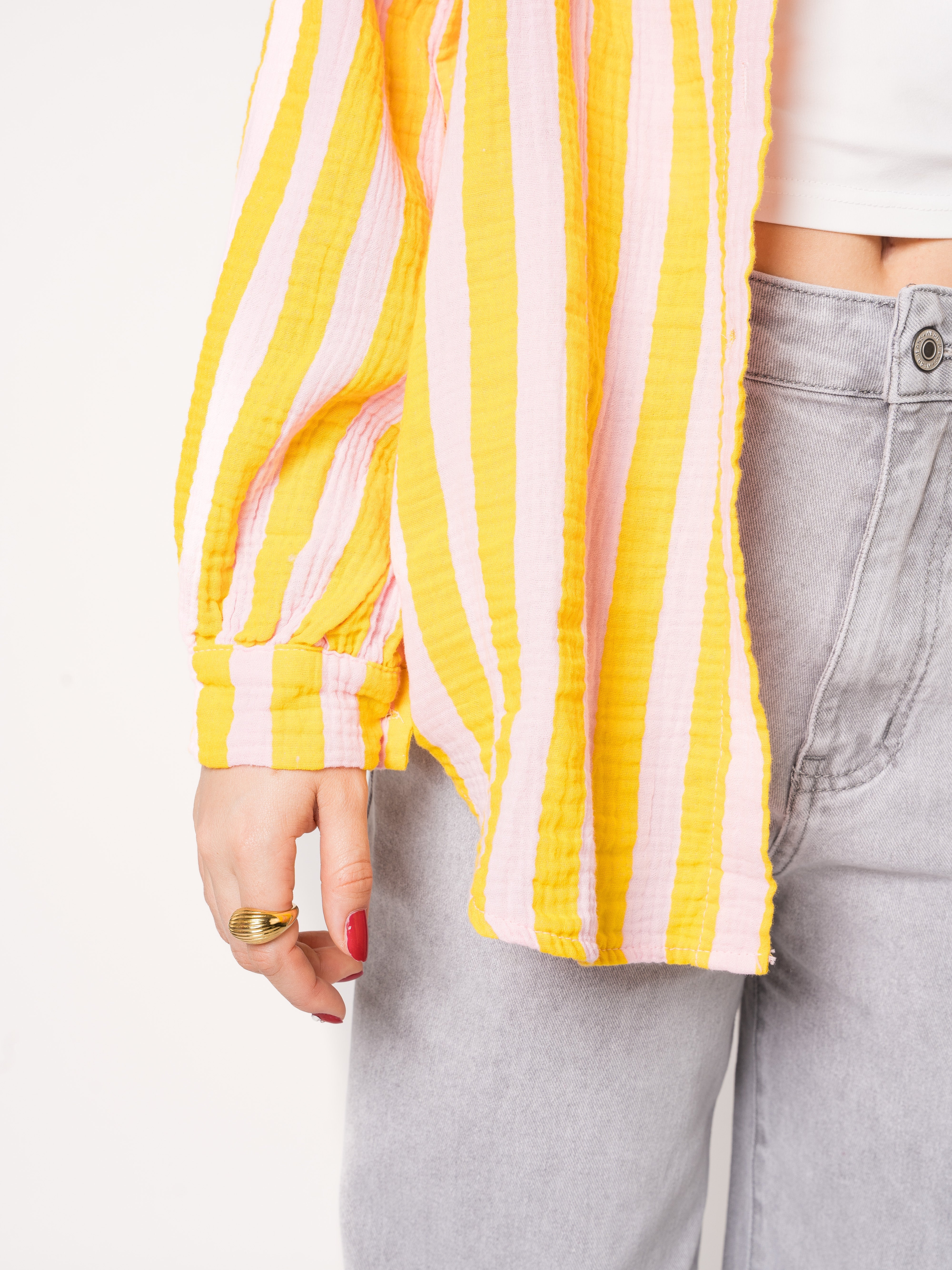 Liesl | Oversize Musselinbluse