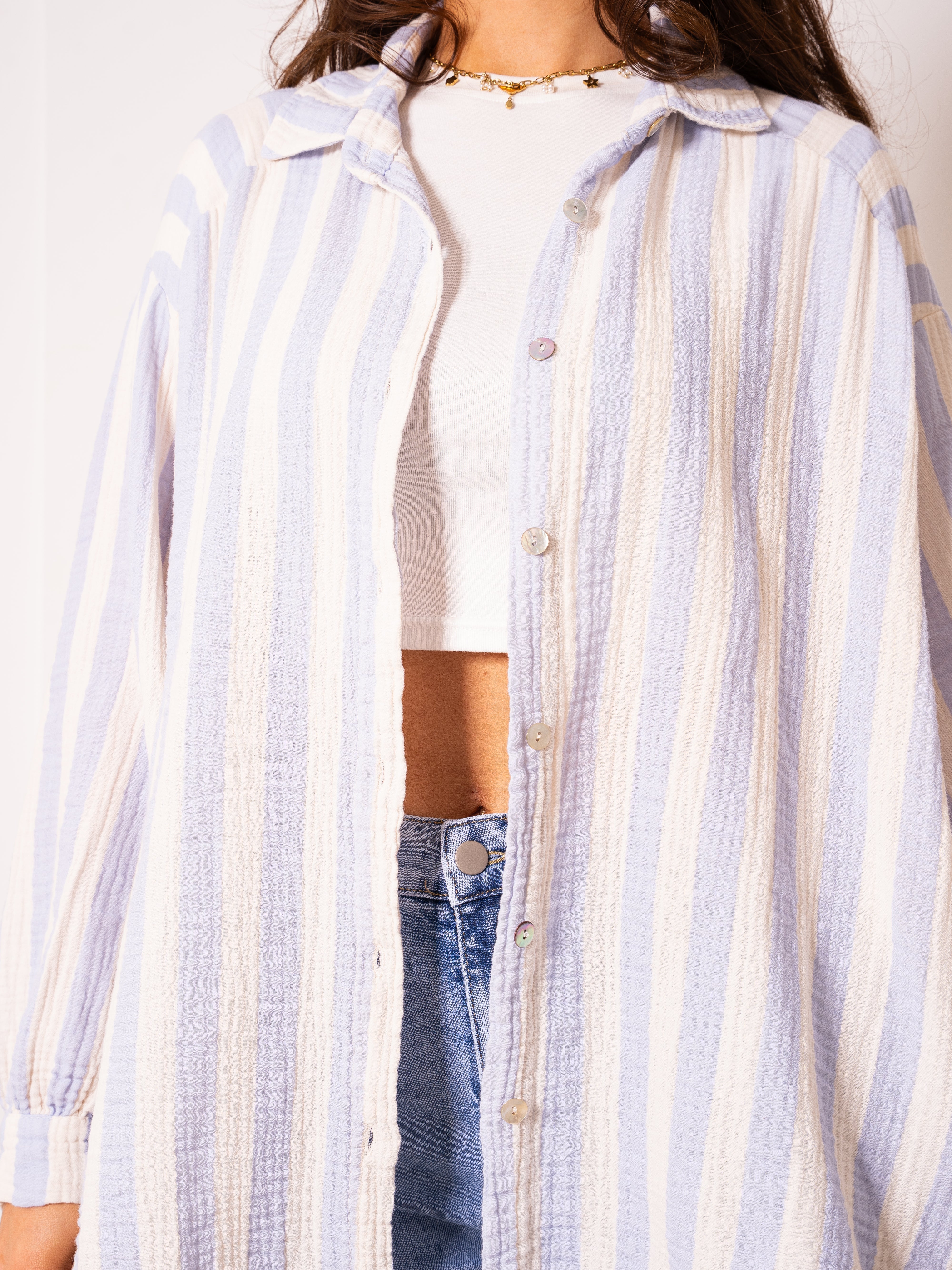 Liesl | Oversize Musselinbluse
