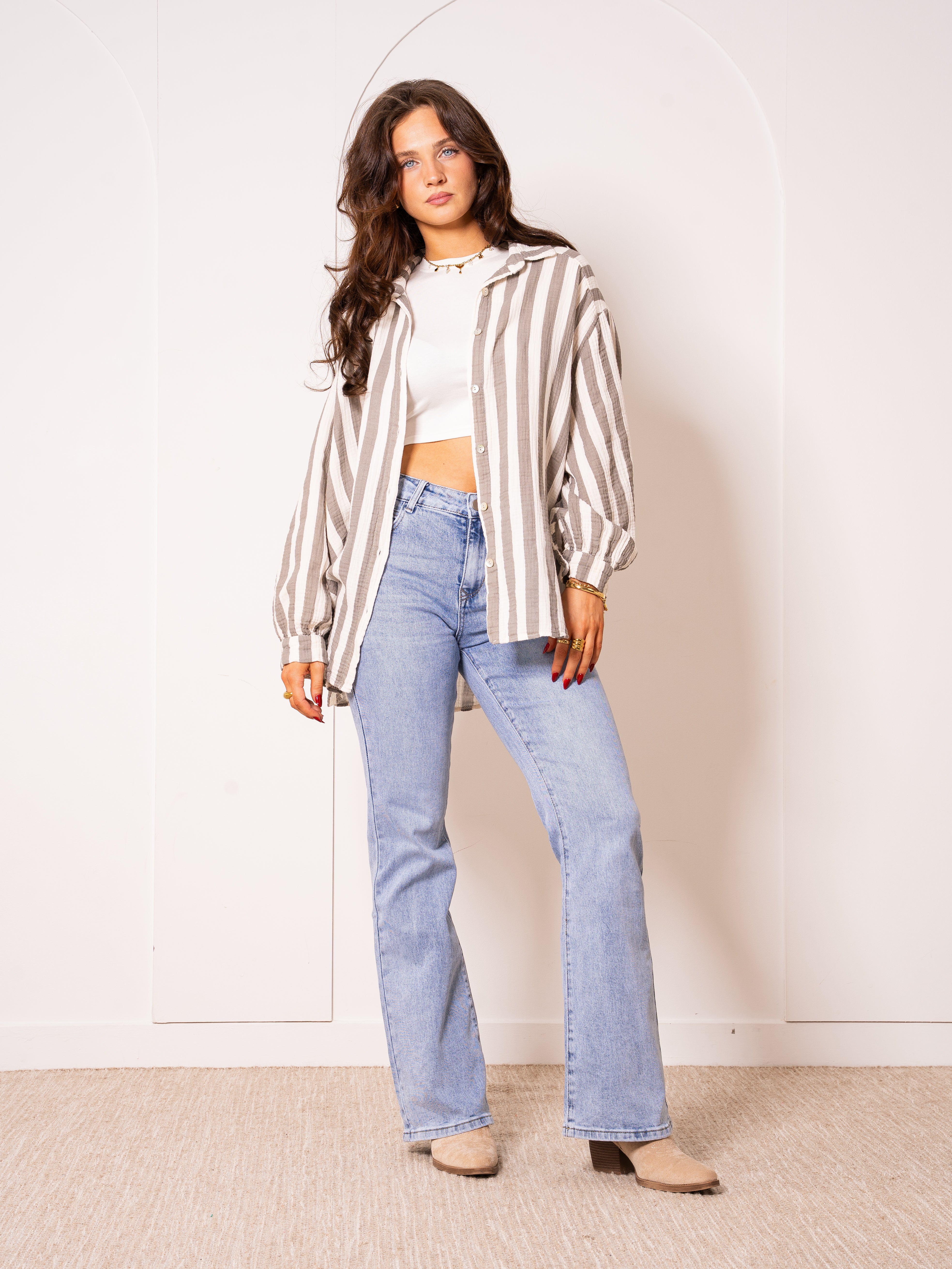 Liesl | Oversize Musselinbluse