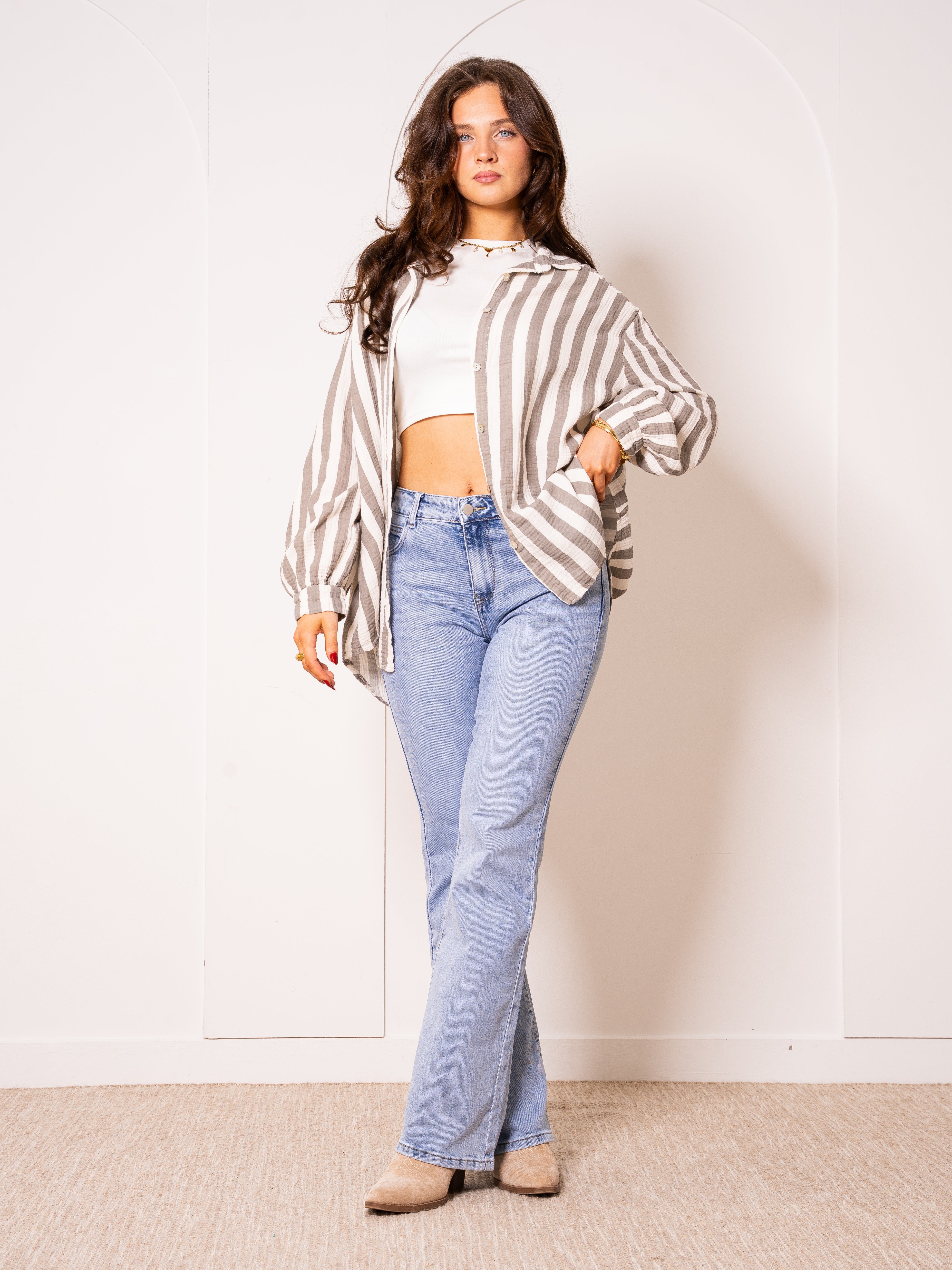 Liesl | Oversize Musselinbluse