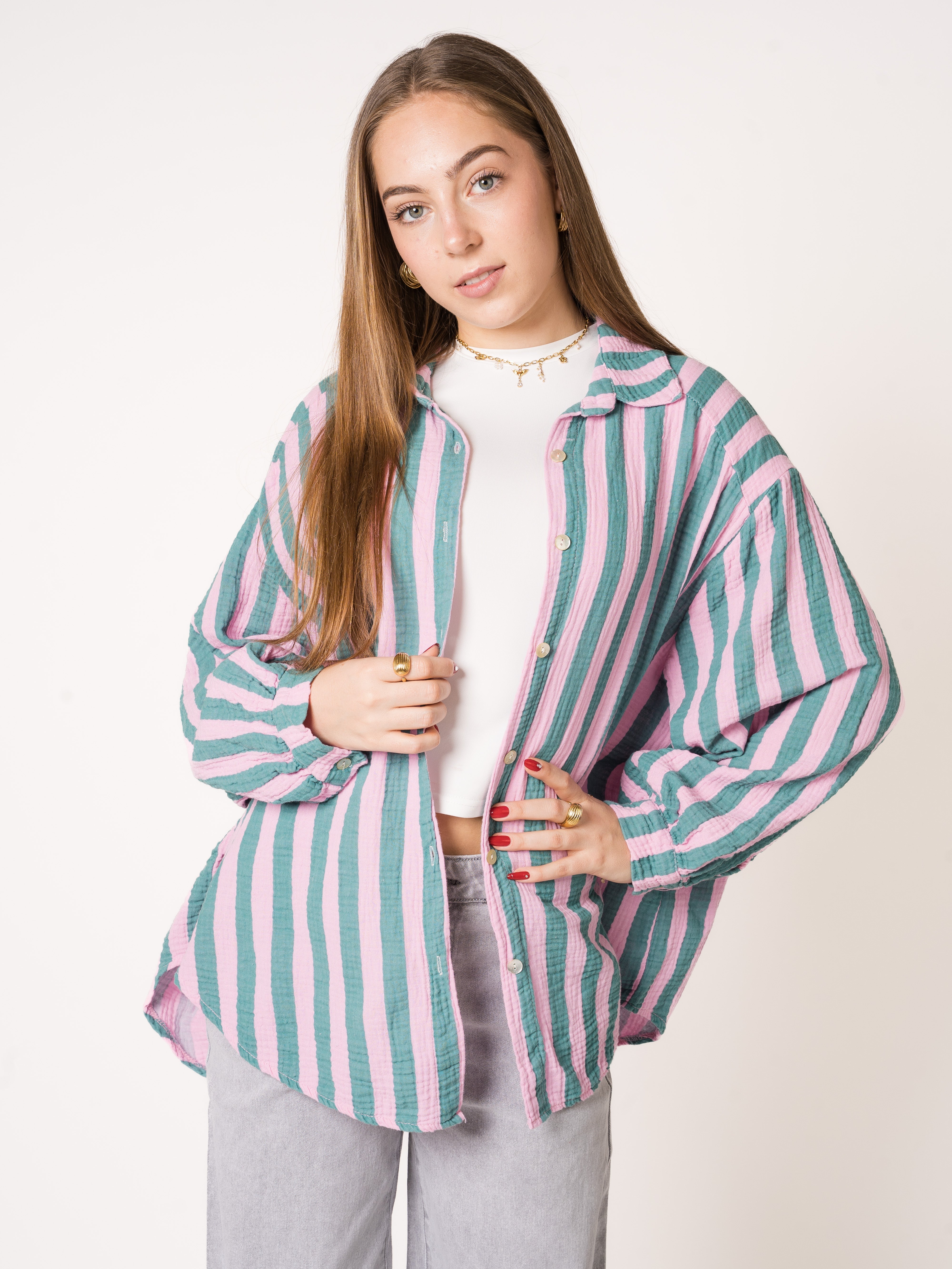 Liesl | Oversize Musselinbluse
