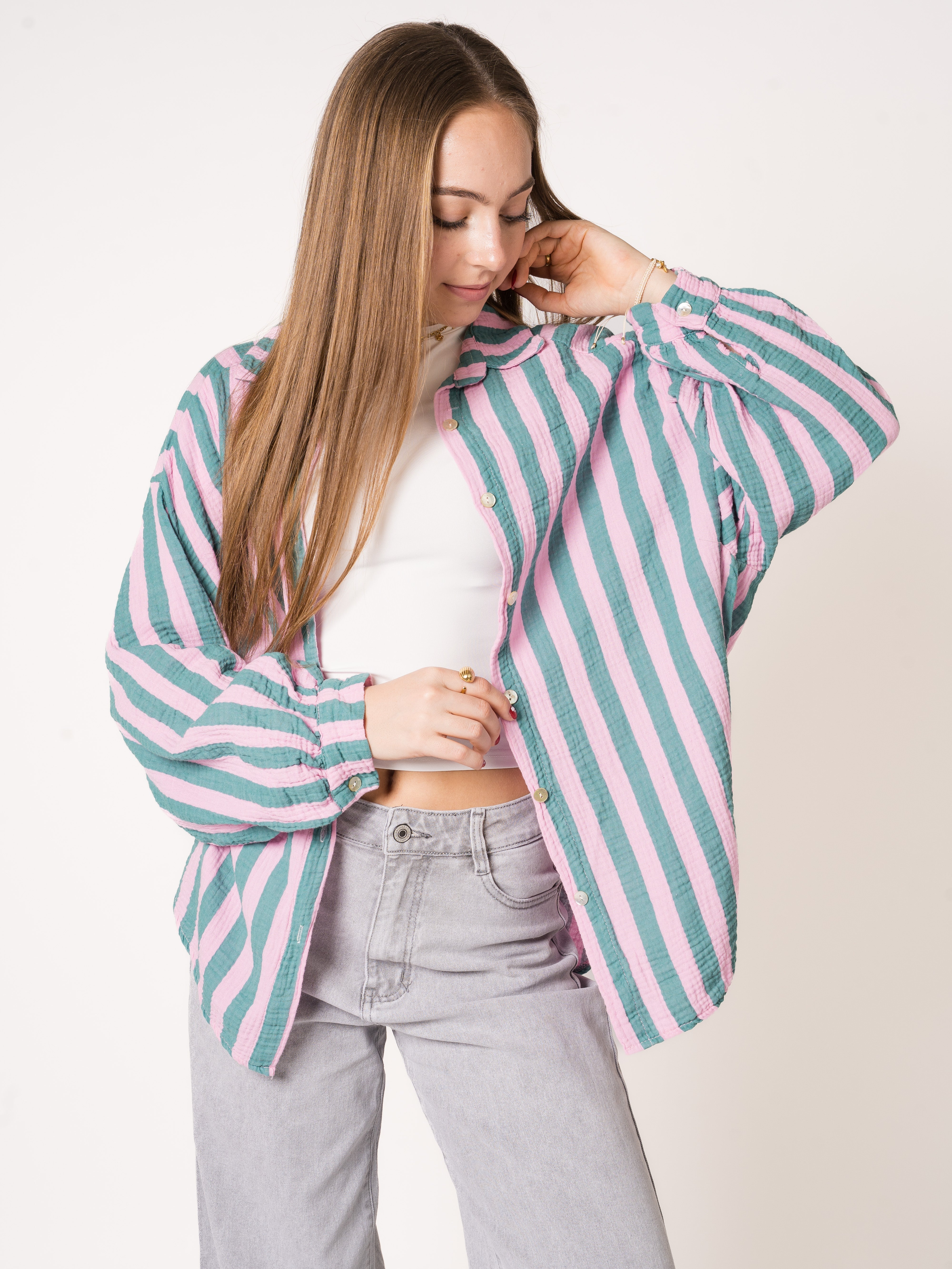 Liesl | Oversize Musselinbluse