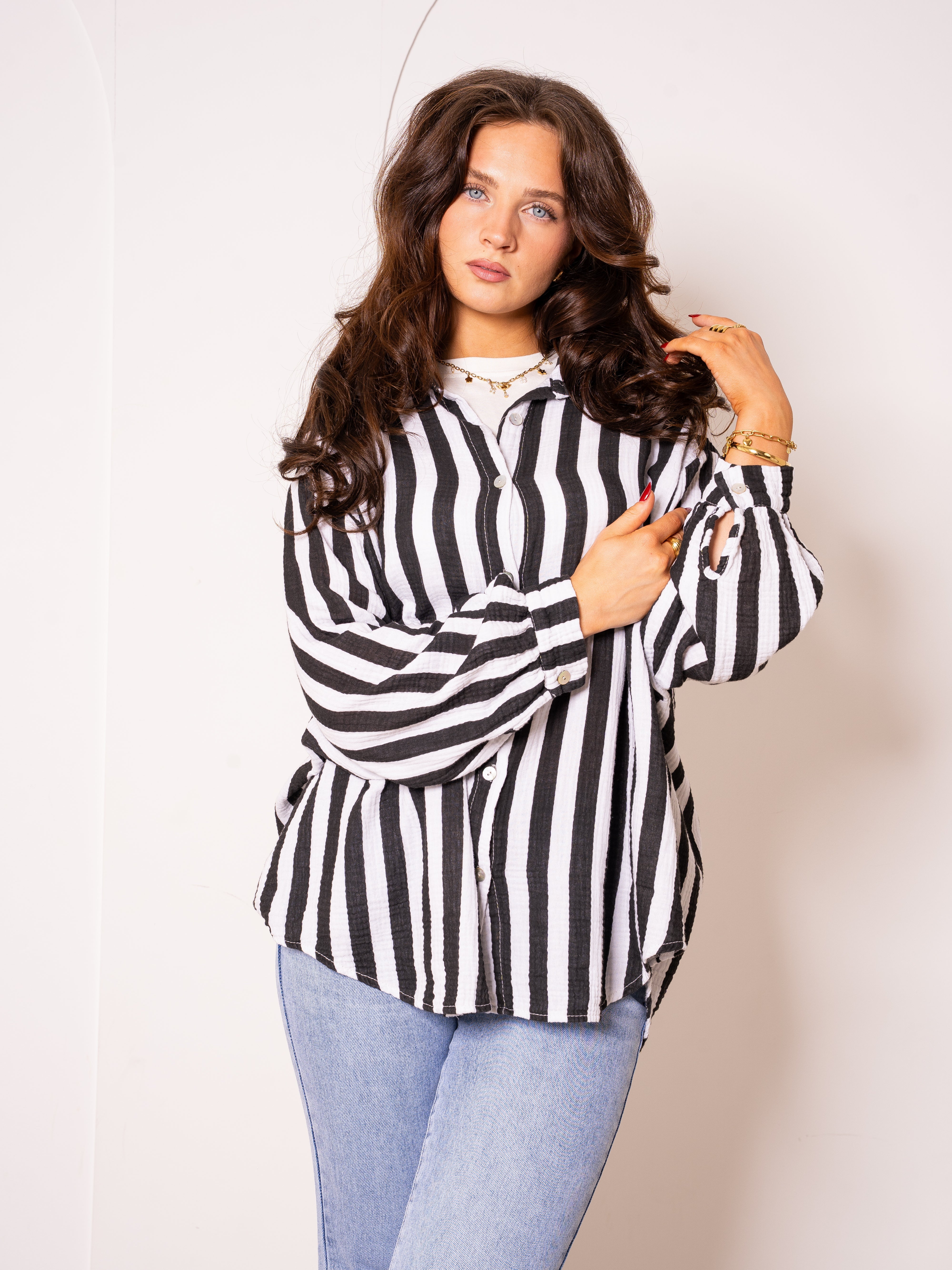 Liesl | Oversize Musselinbluse