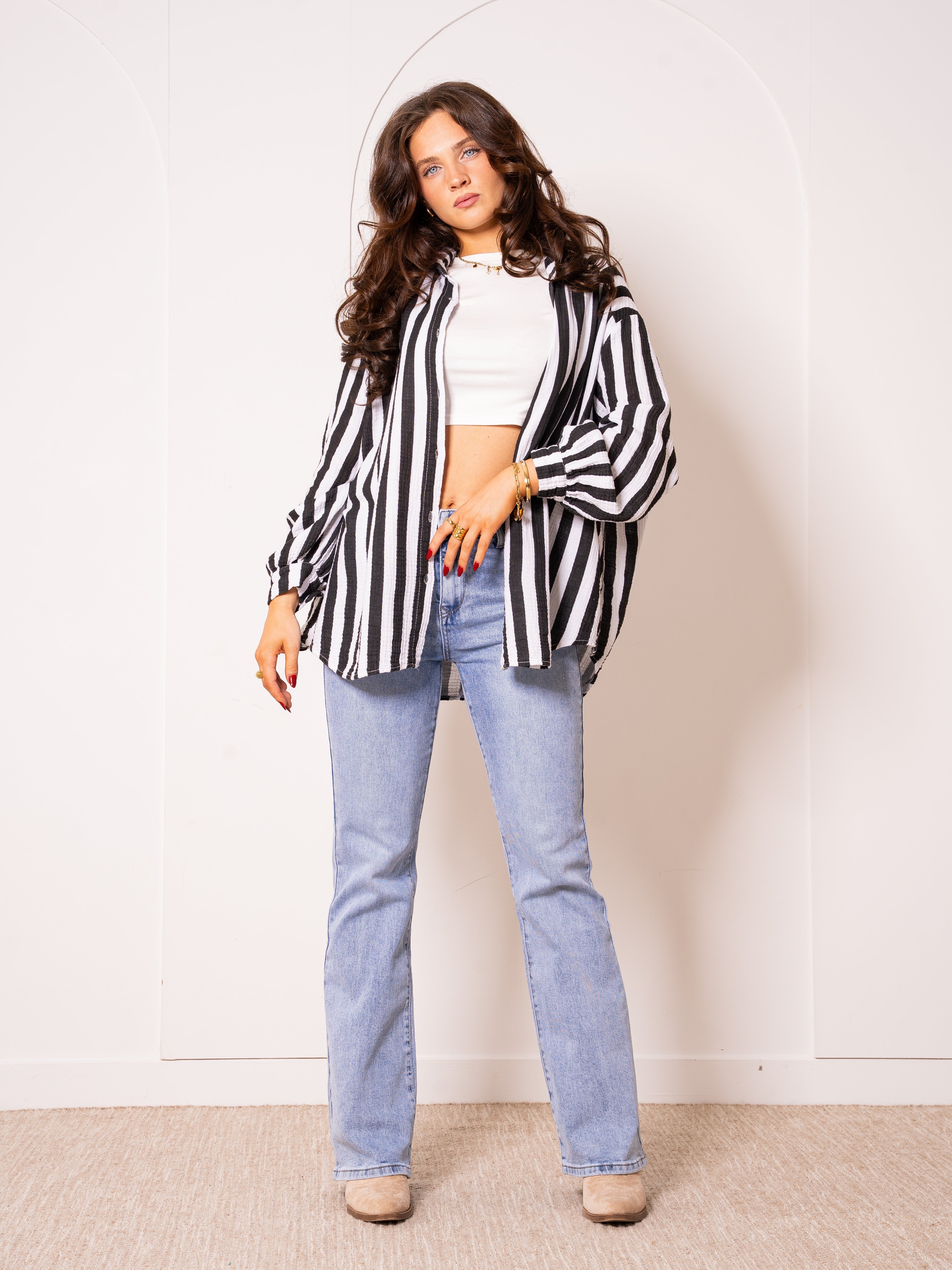Liesl | Oversize Musselinbluse