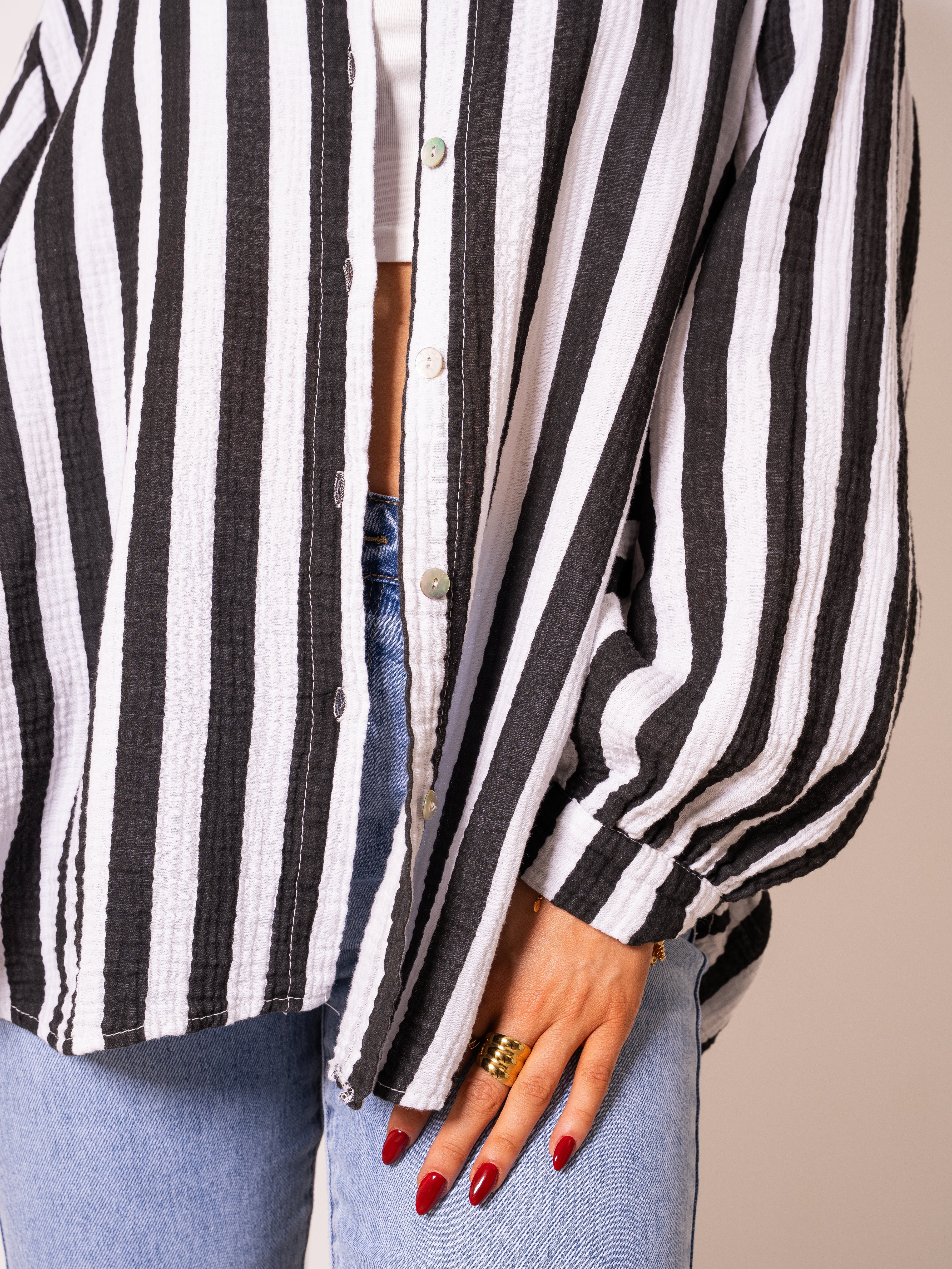 Liesl | Oversize Musselinbluse