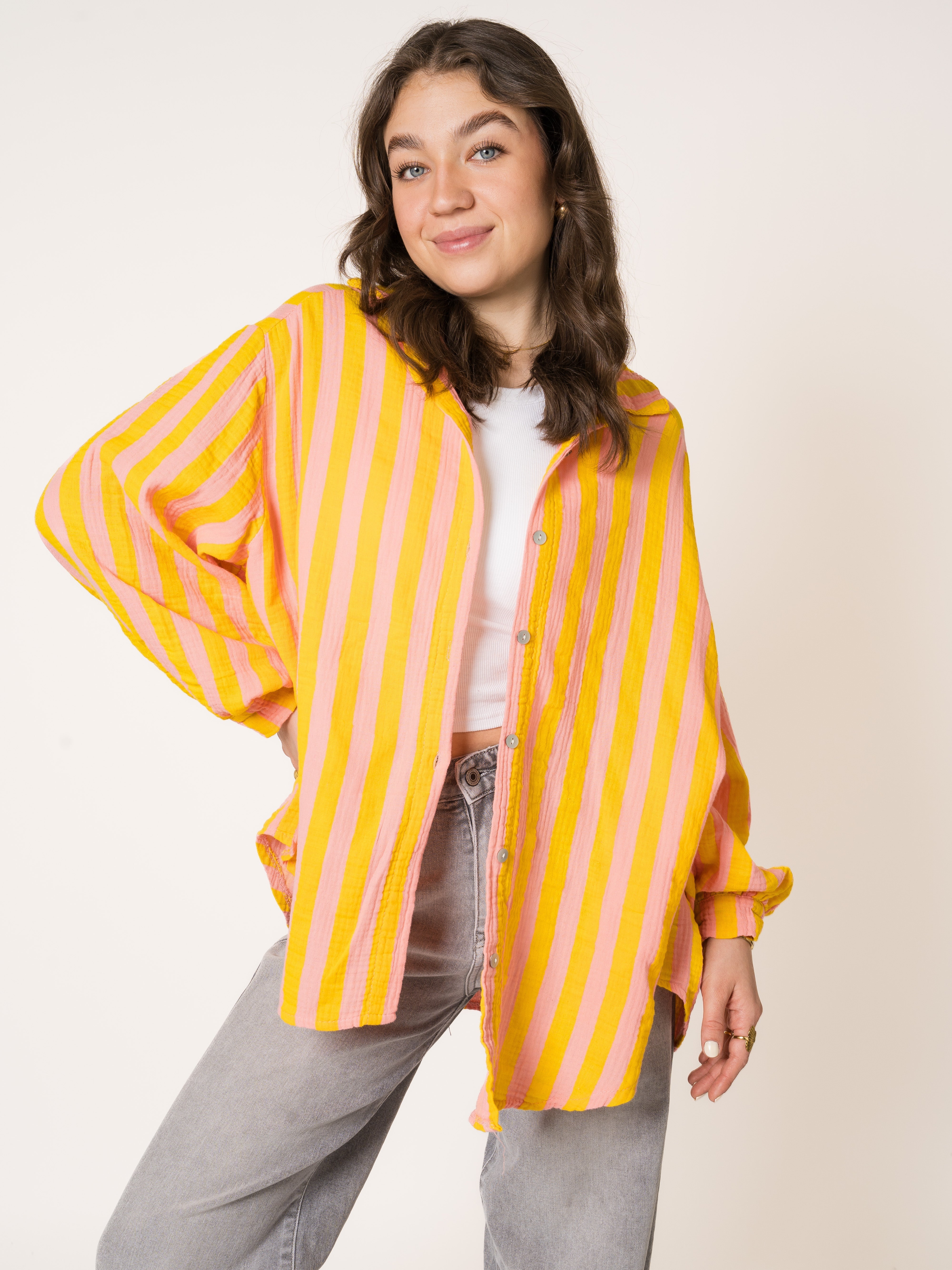 Liesl | Oversize Musselinbluse