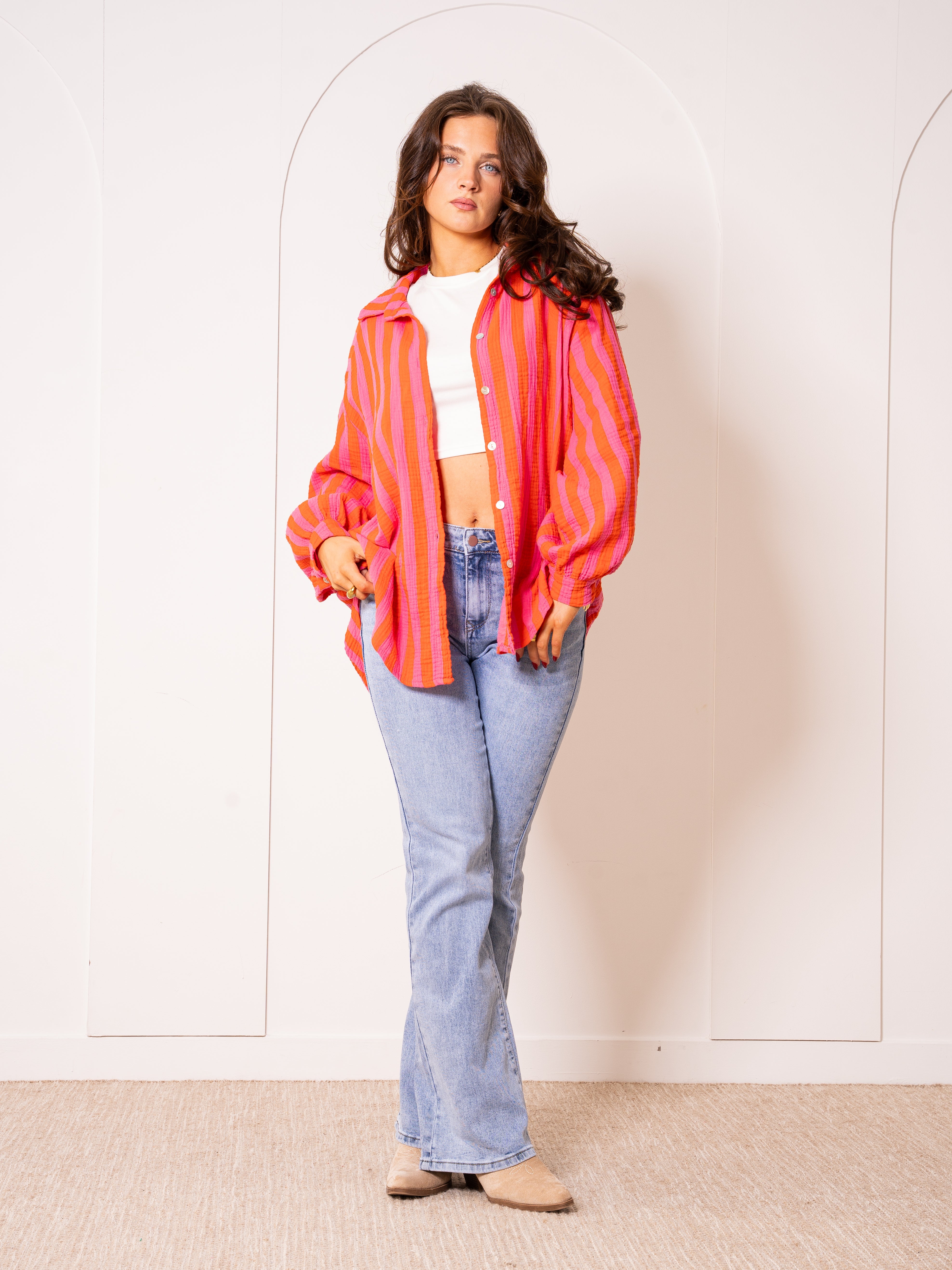 Liesl | Oversize Musselinbluse