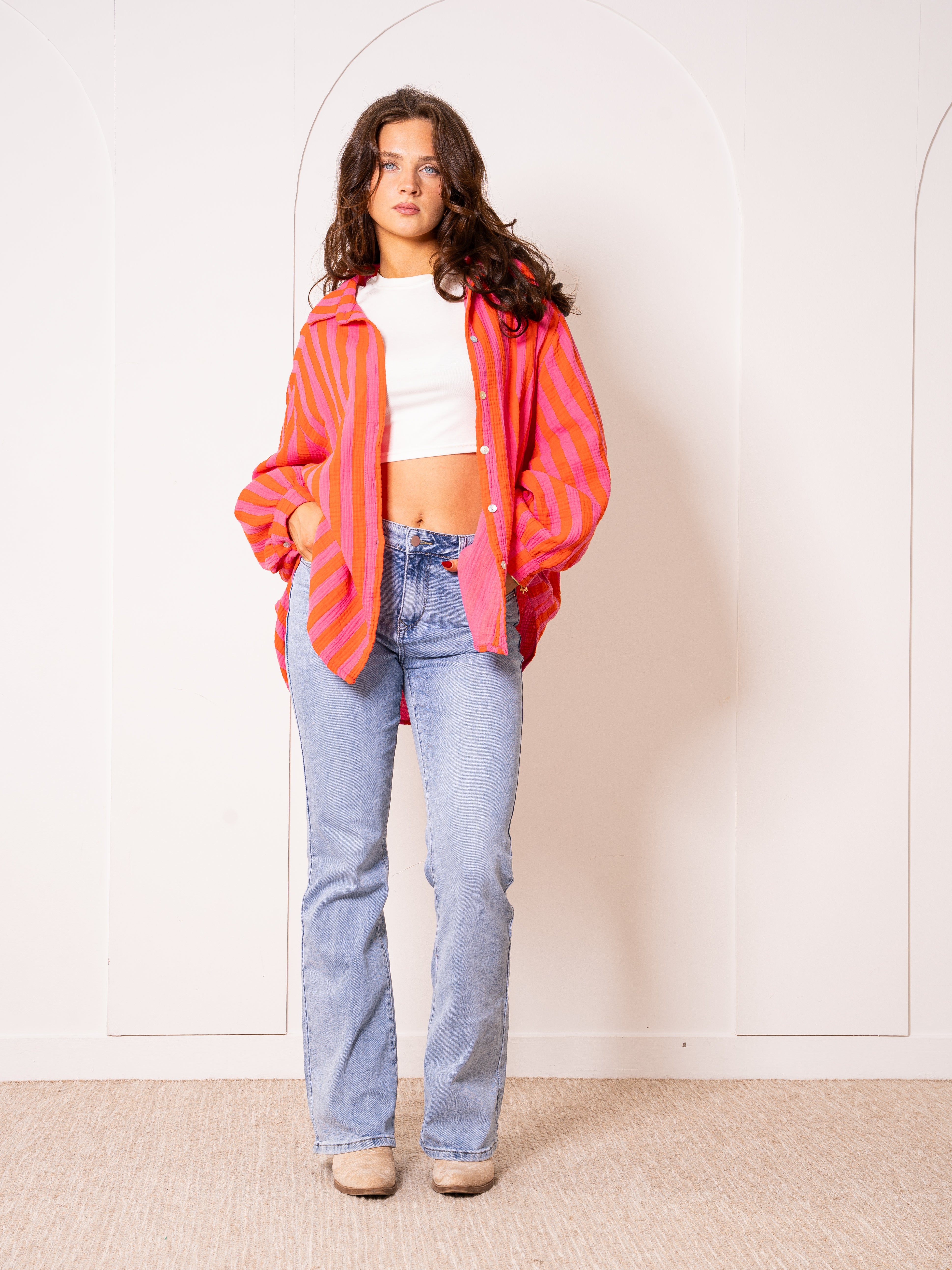 Liesl | Oversize Musselinbluse