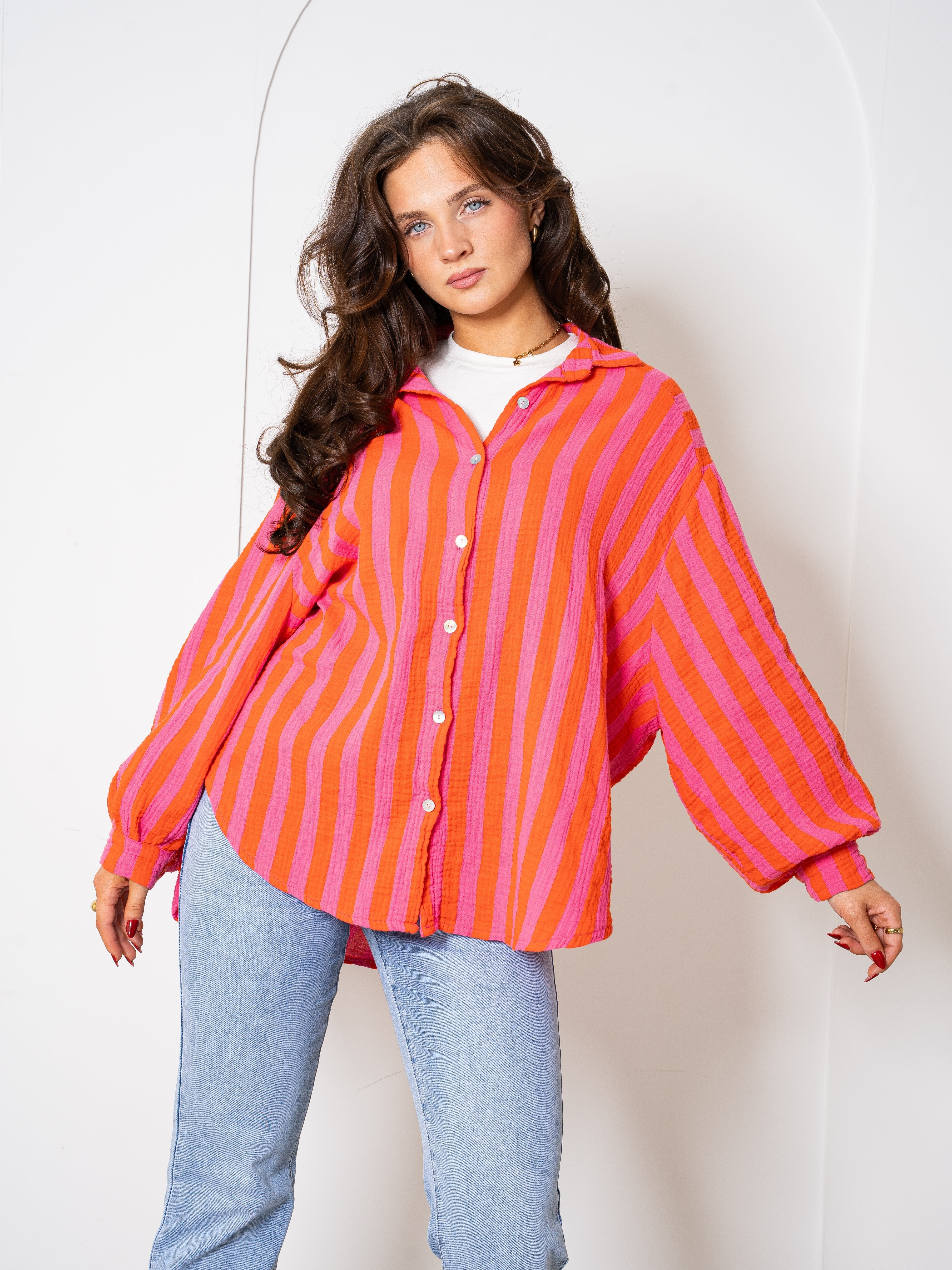 Liesl | Oversize Musselinbluse