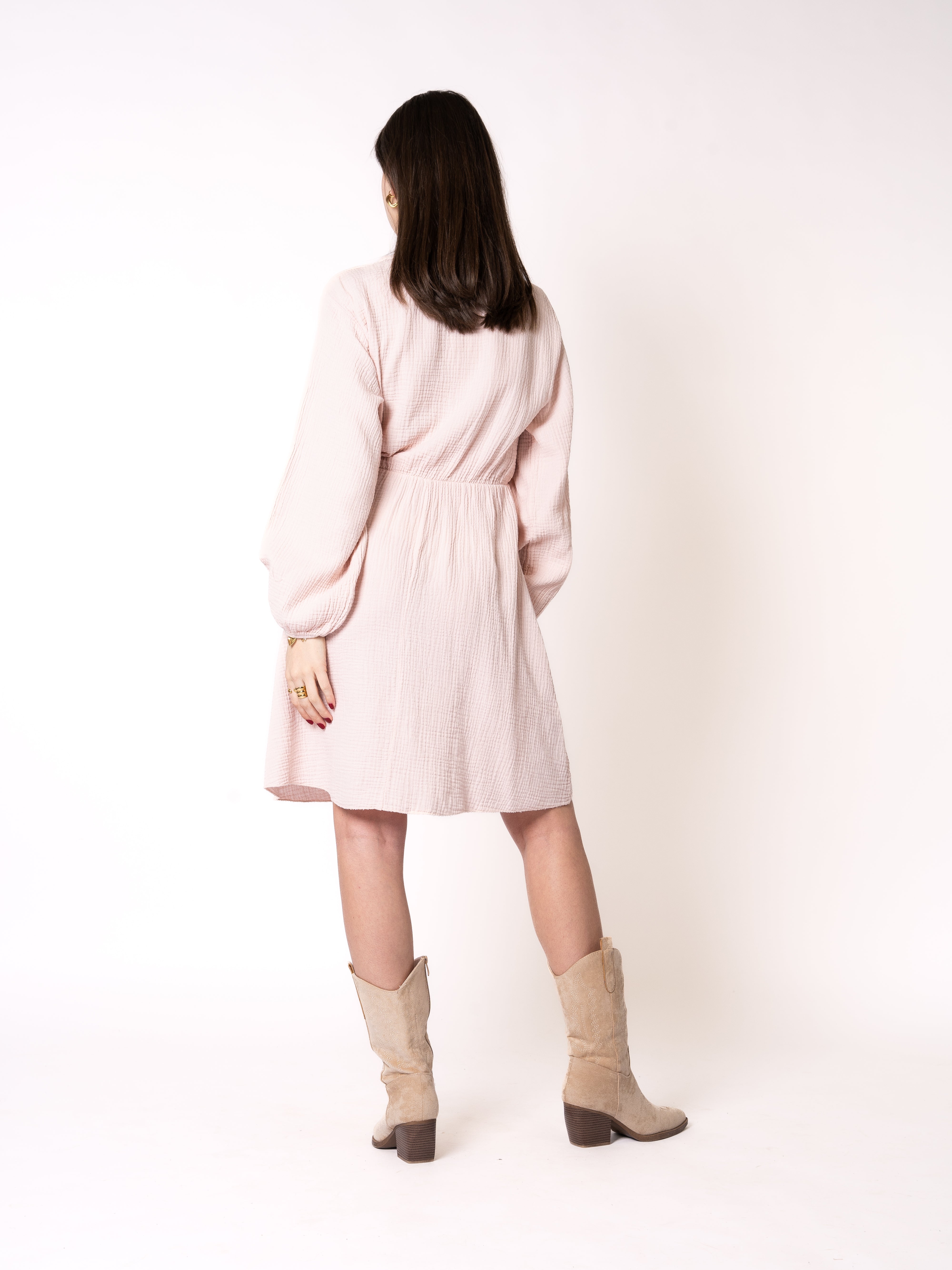 Alecia | Musselin Wickel Minikleid