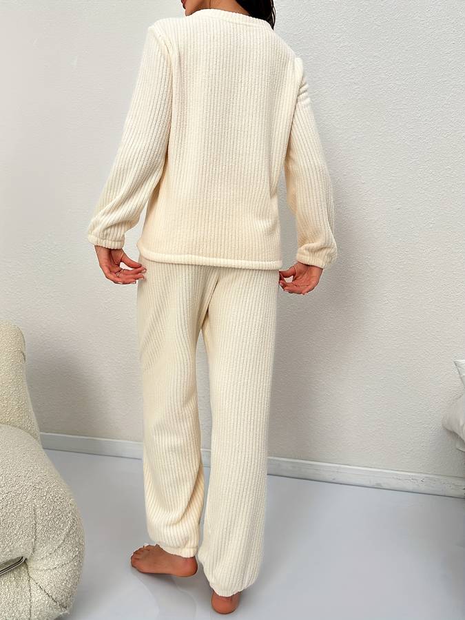 Bequemes und gemütliches Pyjama-Set für zu Hause Für Frauen