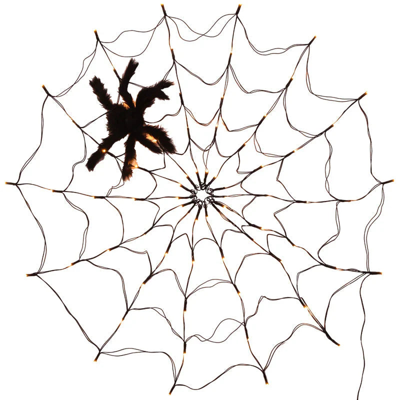 SpiderLight™ – Halloween-Spinnennetzlichter Party Dekoration [50% Rabatt]