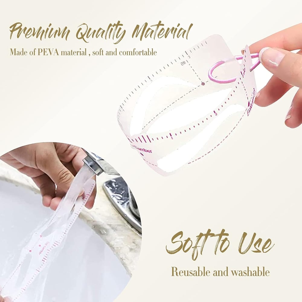 BrowTemp™ – Wiederverwendbare Brauen-Schablonen mit elastischem Riemen für Styling [1 + 1 Gratis]