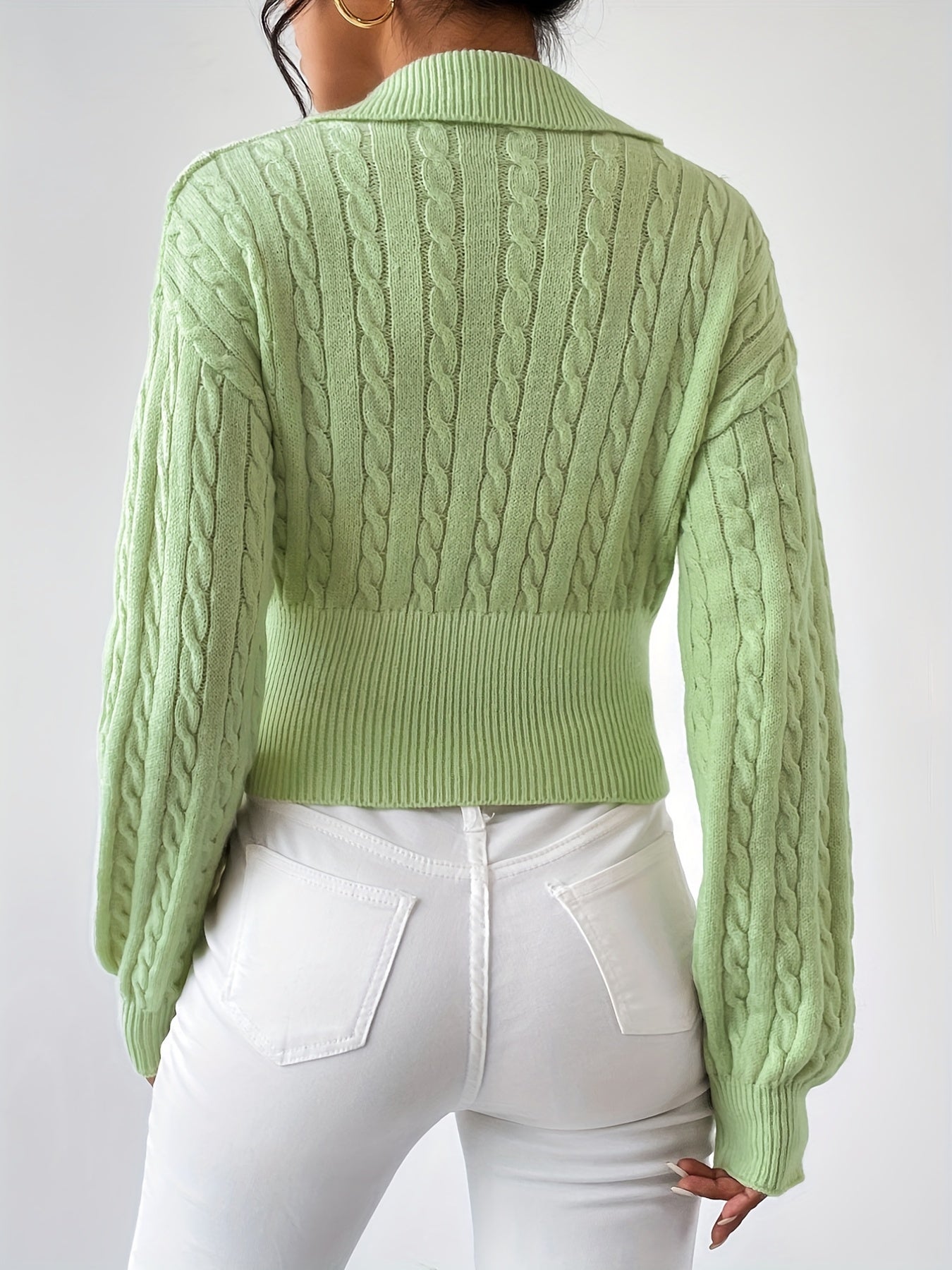 Gestricktes Oberteil mit Twist Detail und strukturierter Optik für Frauen