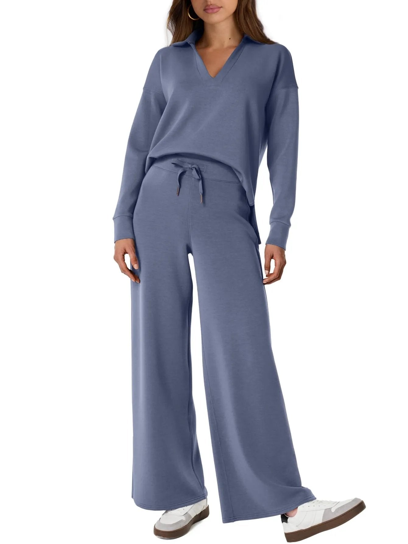 Damen Zweiteiler Set Langarm Hose Freizeit Outfit product image 37