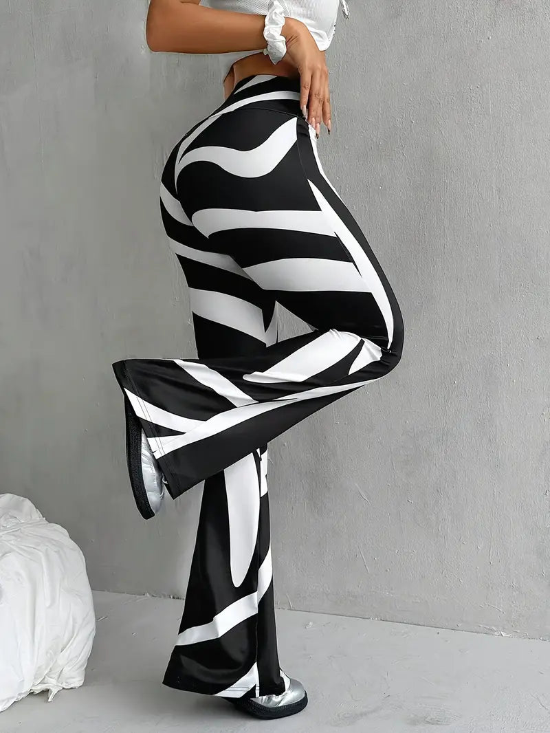 Figurschmeichelnde High-Waist-Stretchhose für Damen