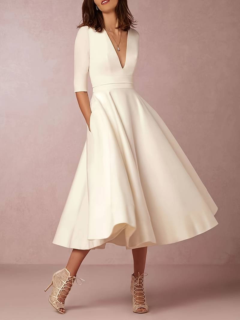60er Jahre Retro Trapezkleid mit ausgestelltem Schnitt für Frauen