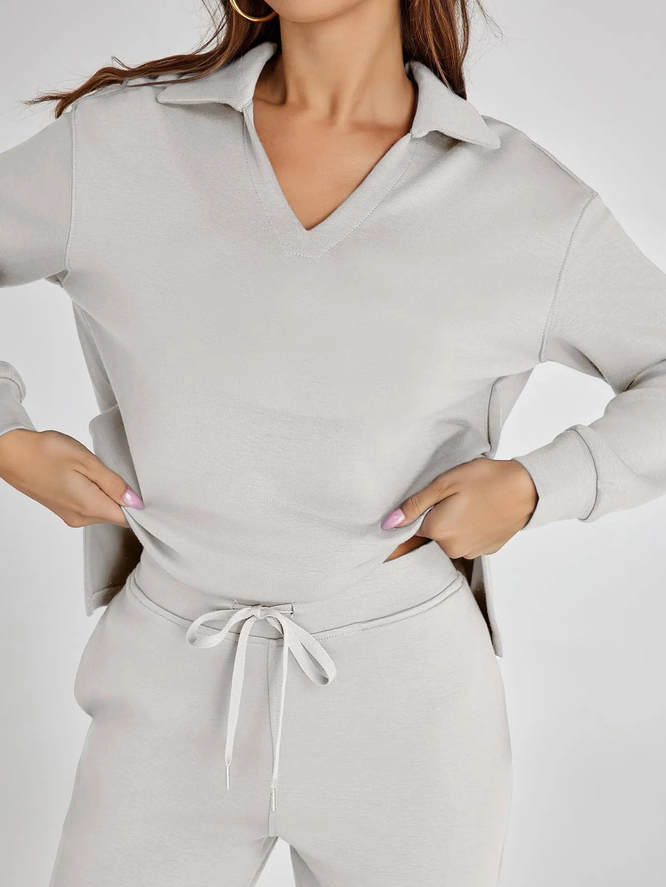 Damen Zweiteiler Set Langarm Hose Freizeit Outfit product image 27