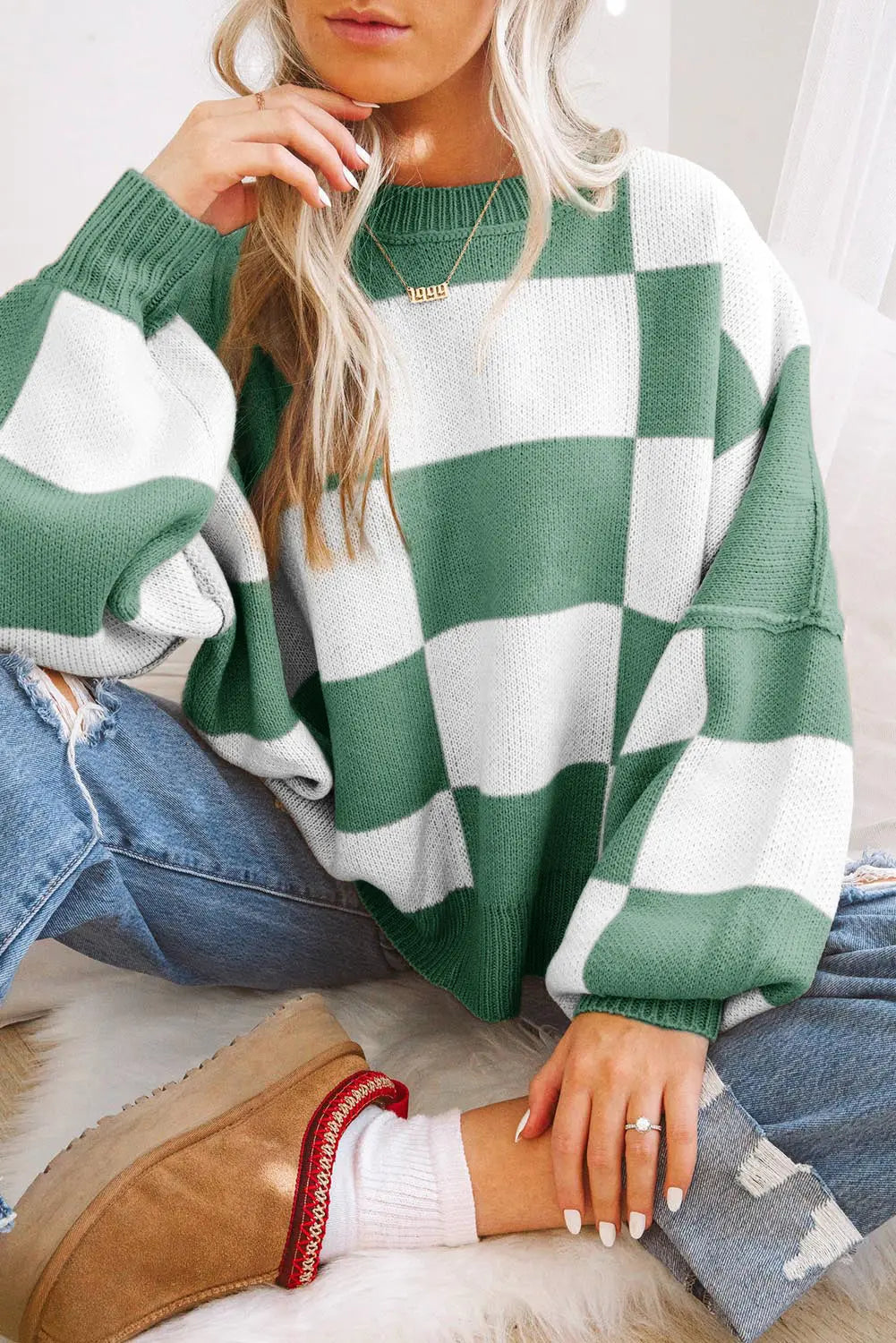 Luxuriöser Zopfmuster-Strickcardigan Für Frauen