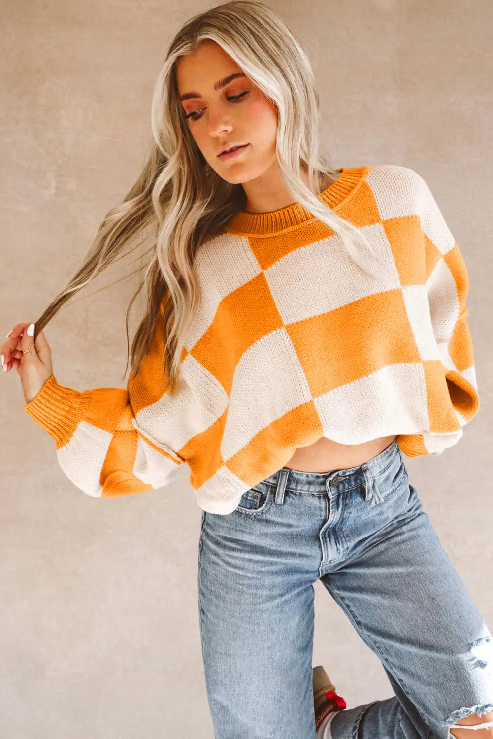 Luxuriöser Zopfmuster-Strickcardigan Für Frauen