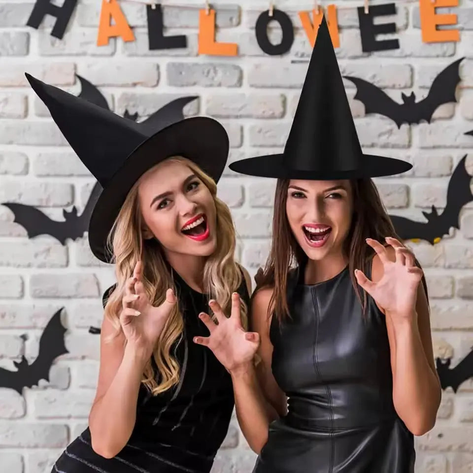 Hexenhüte™ – Unvergessliche Halloween-Atmosphäre & Gruselstimmung für Partys [6 + 6 Gratis]
