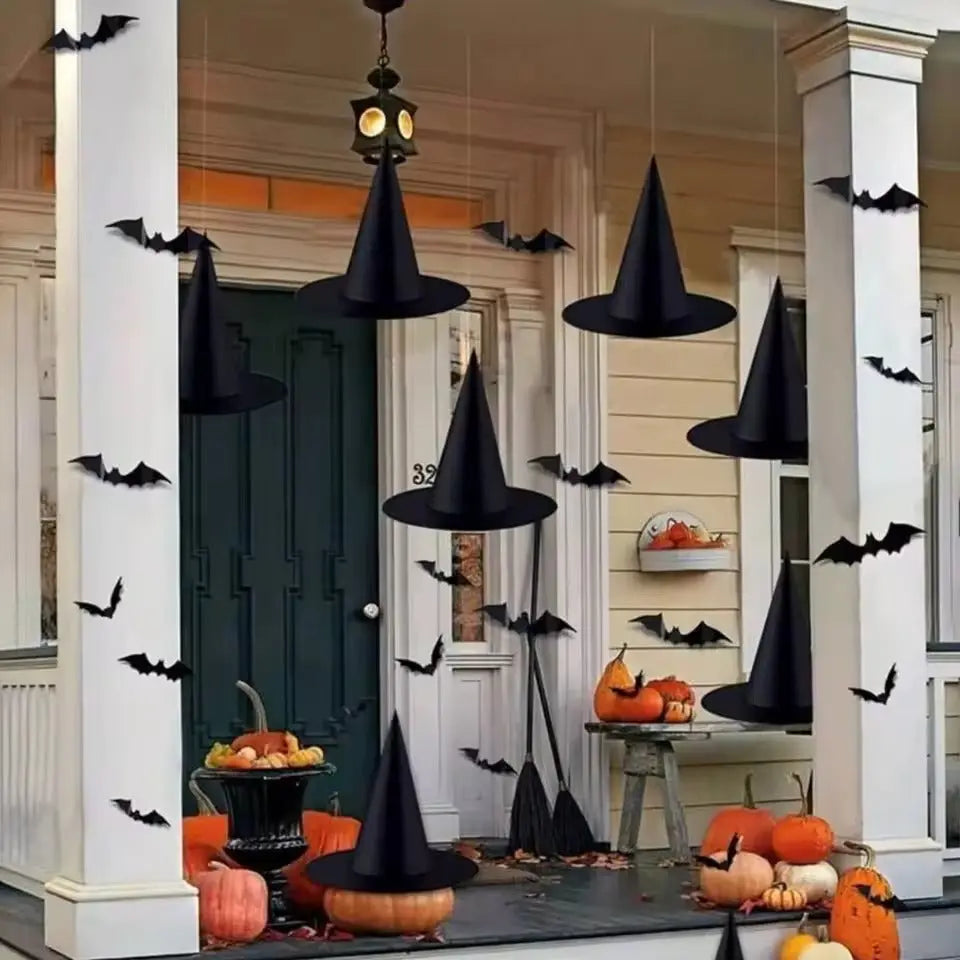Hexenhüte™ – Unvergessliche Halloween-Atmosphäre & Gruselstimmung für Partys [6 + 6 Gratis]