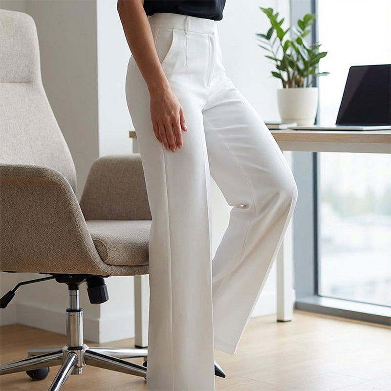 Damen Stretchhose Hohe Taille Gerade Passform Alltag product image 11