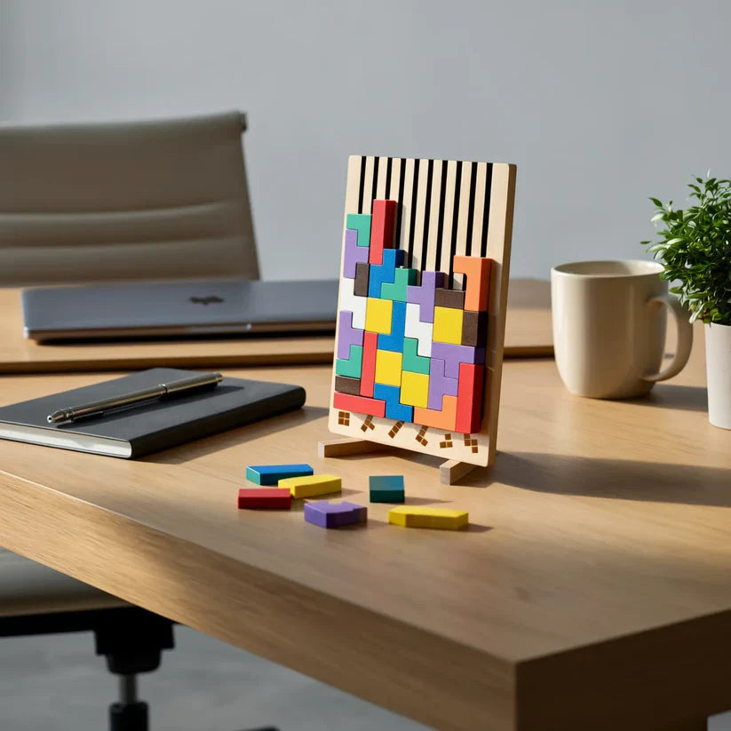 Holz-Tetris-Puzzlebrett – Der perfekte Brain-Break für Ihren Schreibtisch product image 2