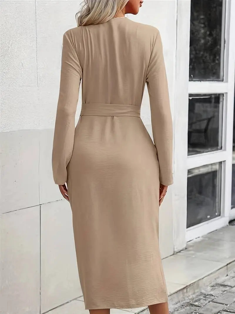 Maxikleid mit Schleifen-Gürtel für Damen