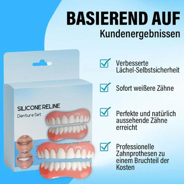 1 + 1 Gratis | SmileReline™ – Individuell anpassbares Silikon-Prothesenreliningset [Letzter Tag Rabatt]