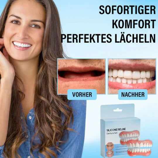 1 + 1 Gratis | SmileReline™ – Individuell anpassbares Silikon-Prothesenreliningset [Letzter Tag Rabatt]