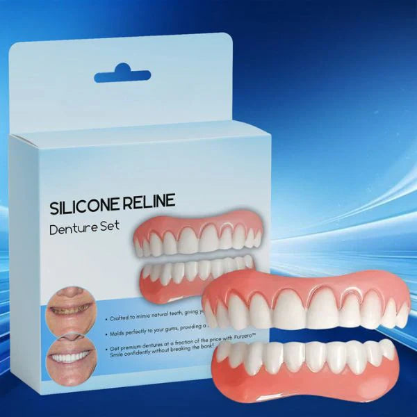 1 + 1 Gratis | SmileReline™ – Individuell anpassbares Silikon-Prothesenreliningset [Letzter Tag Rabatt]