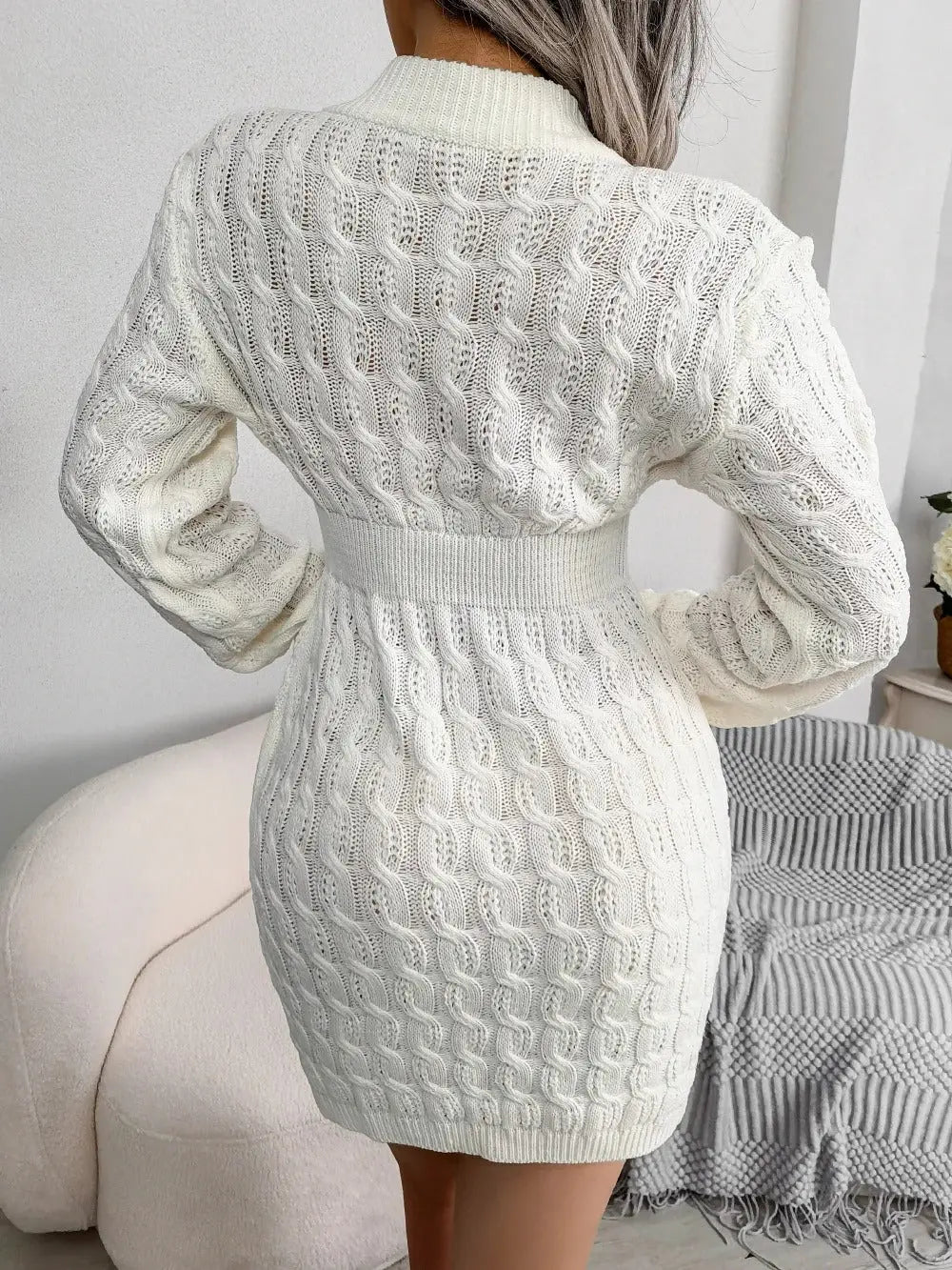 Lässiges Strickkleid Für Frauen