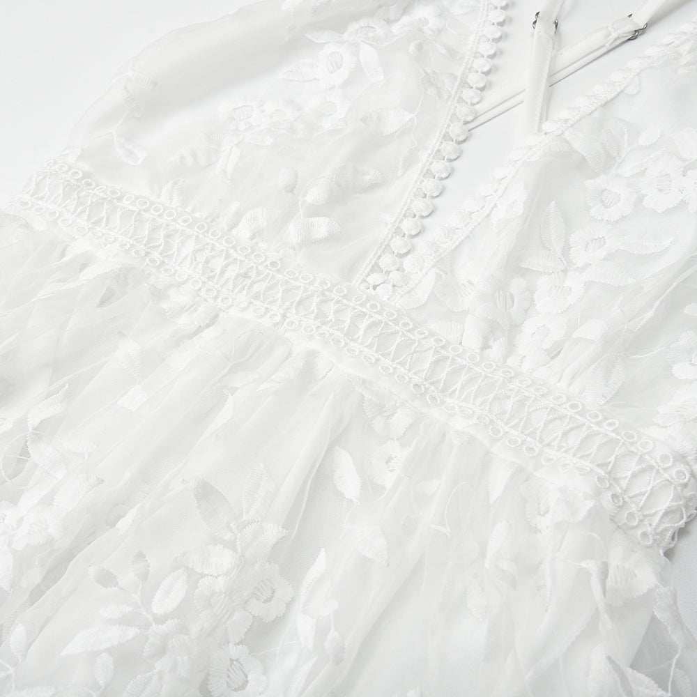 Annalora | Cocktailkleid mit Blumenstickerei