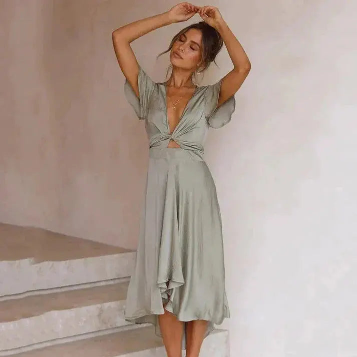 Müheloser Vintage-Chic Sommerkleid für Frauen