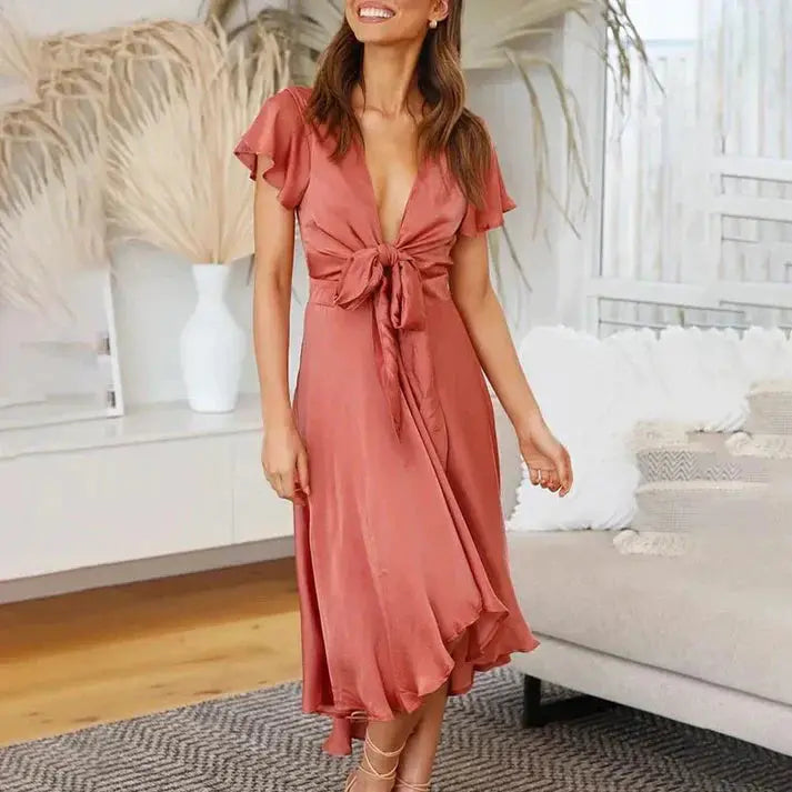 Müheloser Vintage-Chic Sommerkleid für Frauen