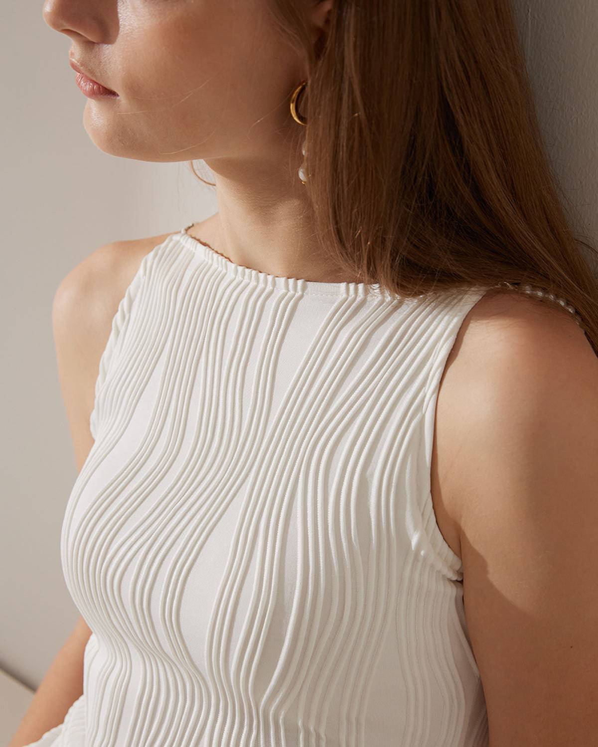 Elena | Schickes Wasserwellen-Midikleid