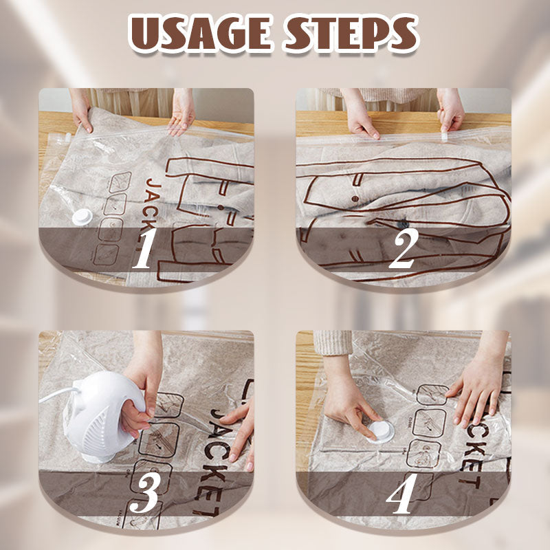 Vakuumbeutel für Kleidung Platzsparende Aufbewahrung Reisen Schrank product image 9