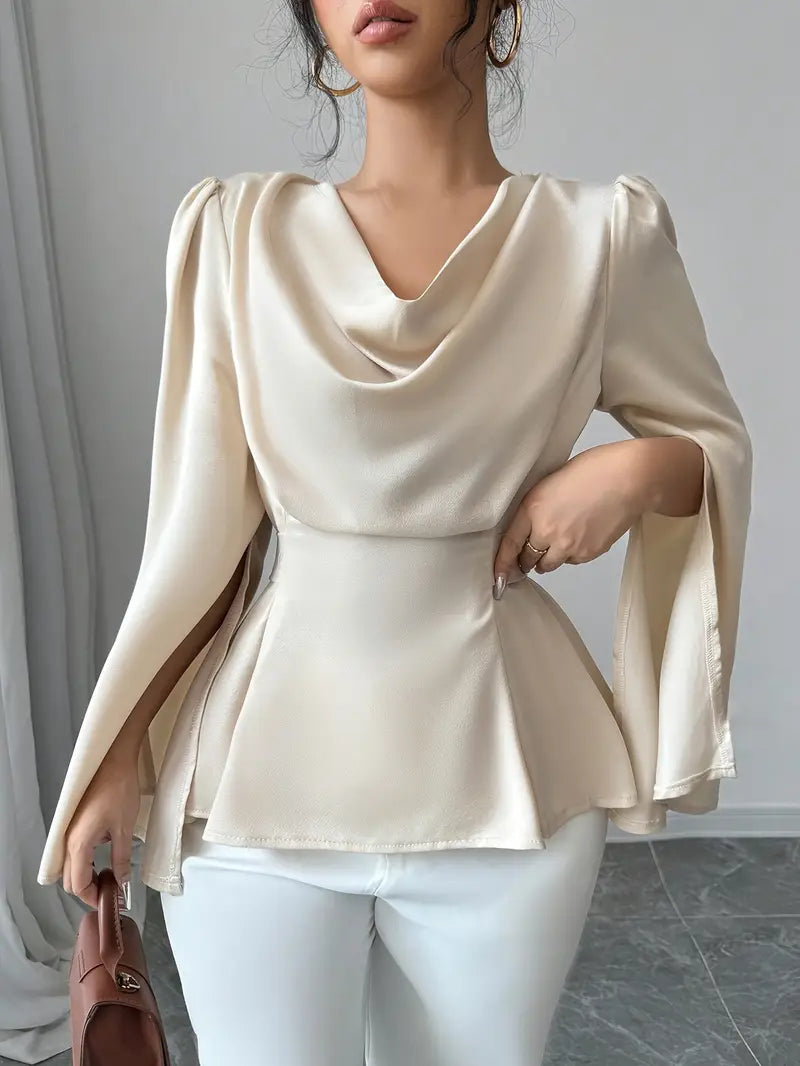 Elegante Satinbluse für einen stilvollen Auftritt bei Frauen