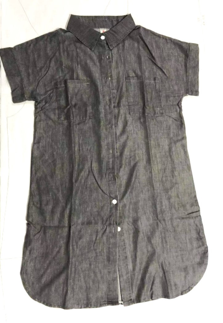 Adaluna | Lässiges Denim-Kleid