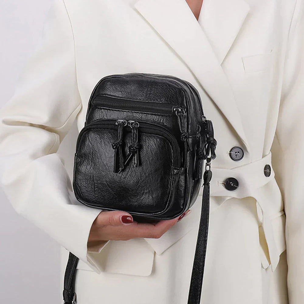 Heidie | Weiche Leder-Schultertasche