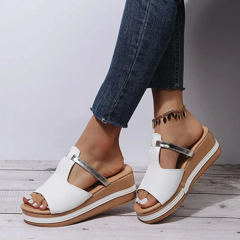 Elithra | Elegante Plateau-Sandalen Damen