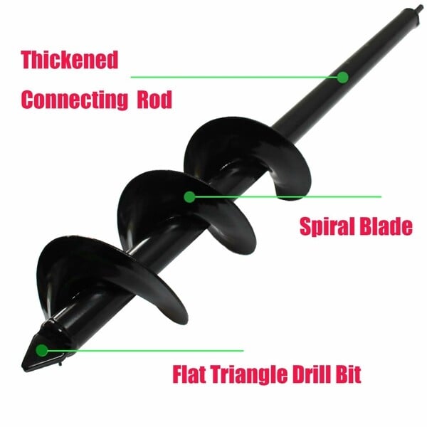 SpiralDrill™ – Hochbelastbarer Spiralschneckenbohrer für tiefe Pflanzungen mit Stabilität [50% Rabatt]